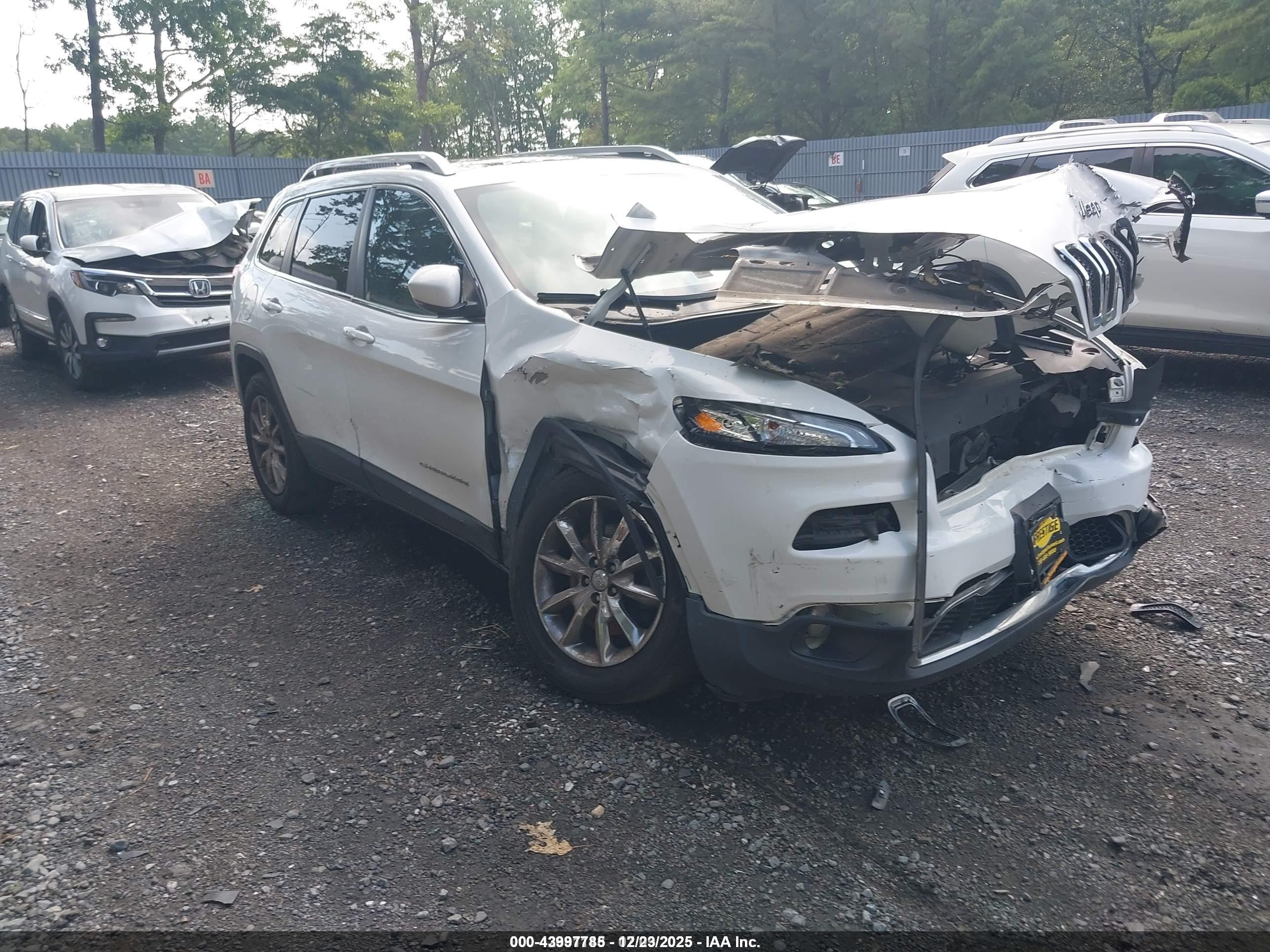 2016 Jeep Cherokee Limited, VIN 1C4PJMDS8GW123616 — Front end