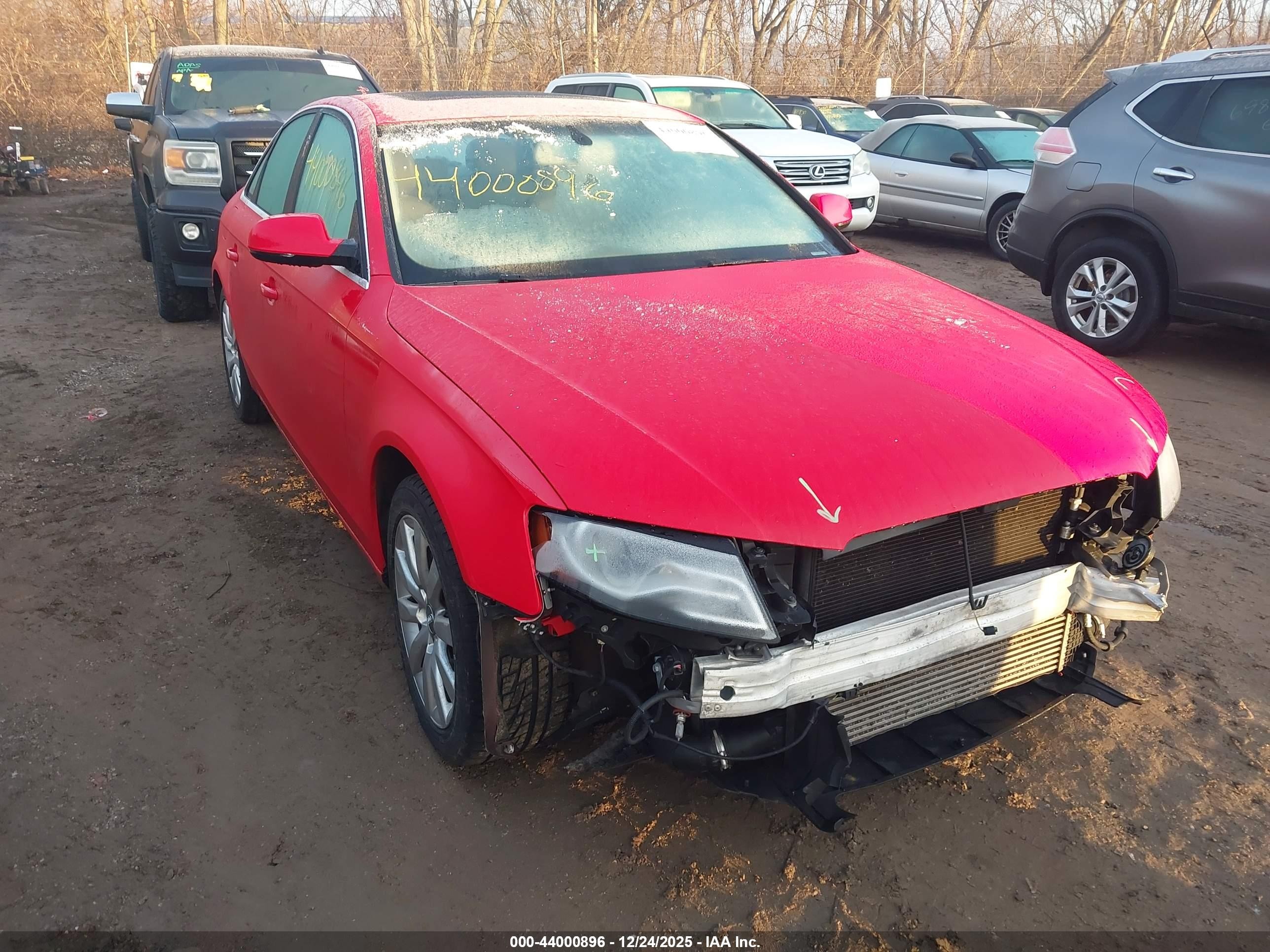 2011 Audi A4 Premium Plus, VIN WAUFFAFL6BN033054 — Front end
