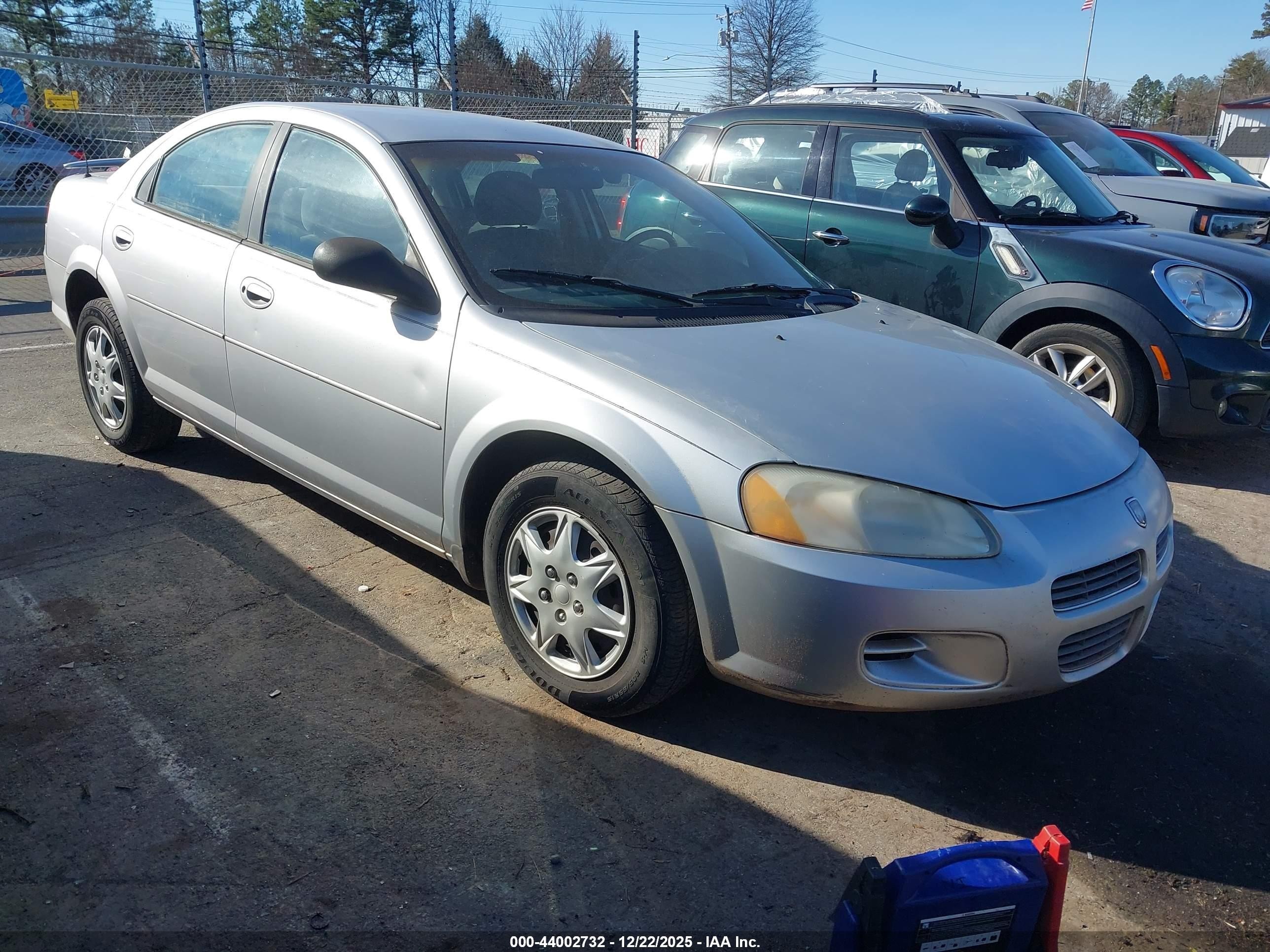2002 Dodge Stratus SE, VIN 1B3EL36X52N156576 — Обычный износ
