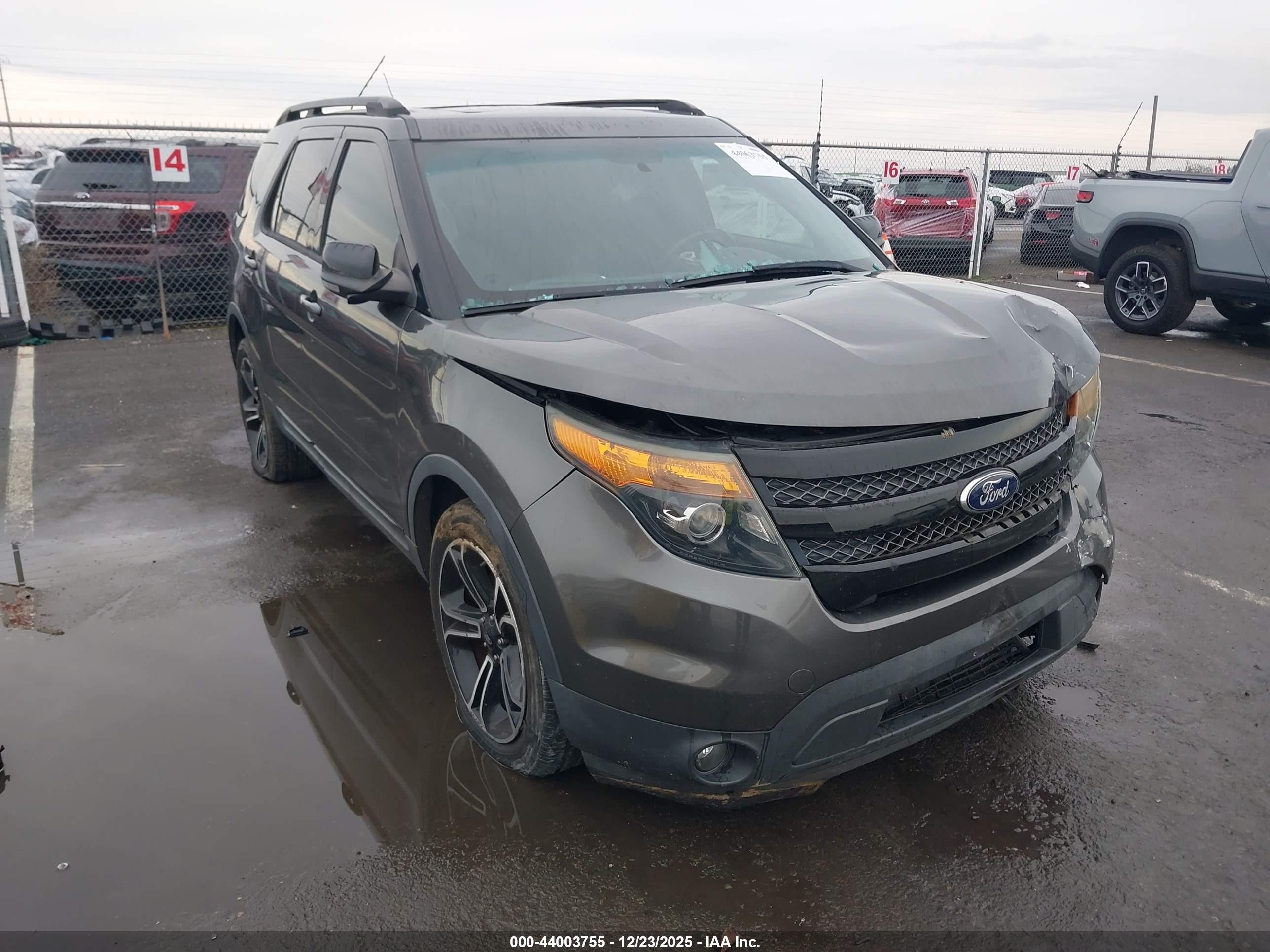 2015 Ford Explorer Sport, VIN 1FM5K8GT3FGB19641 — Front end