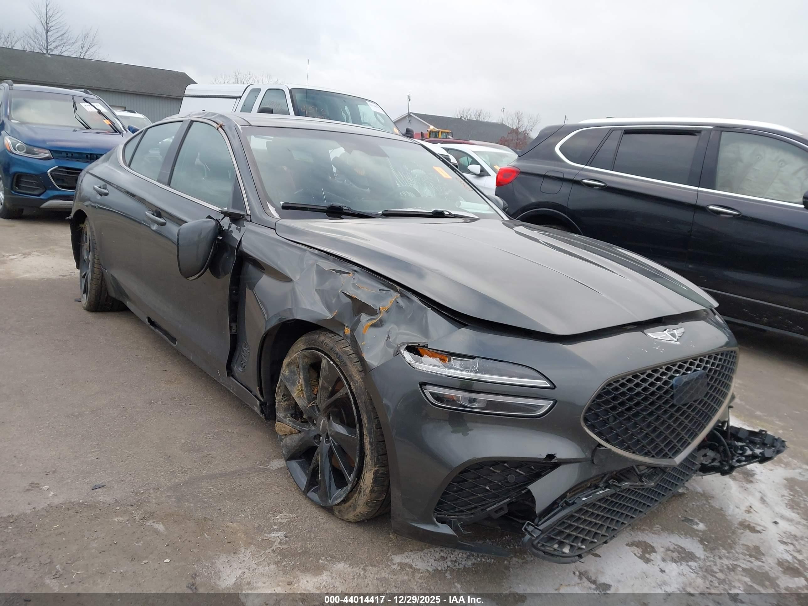 2022 Genesis G70 3.3T, VIN KMTG54TE0NU081940 — Rollover