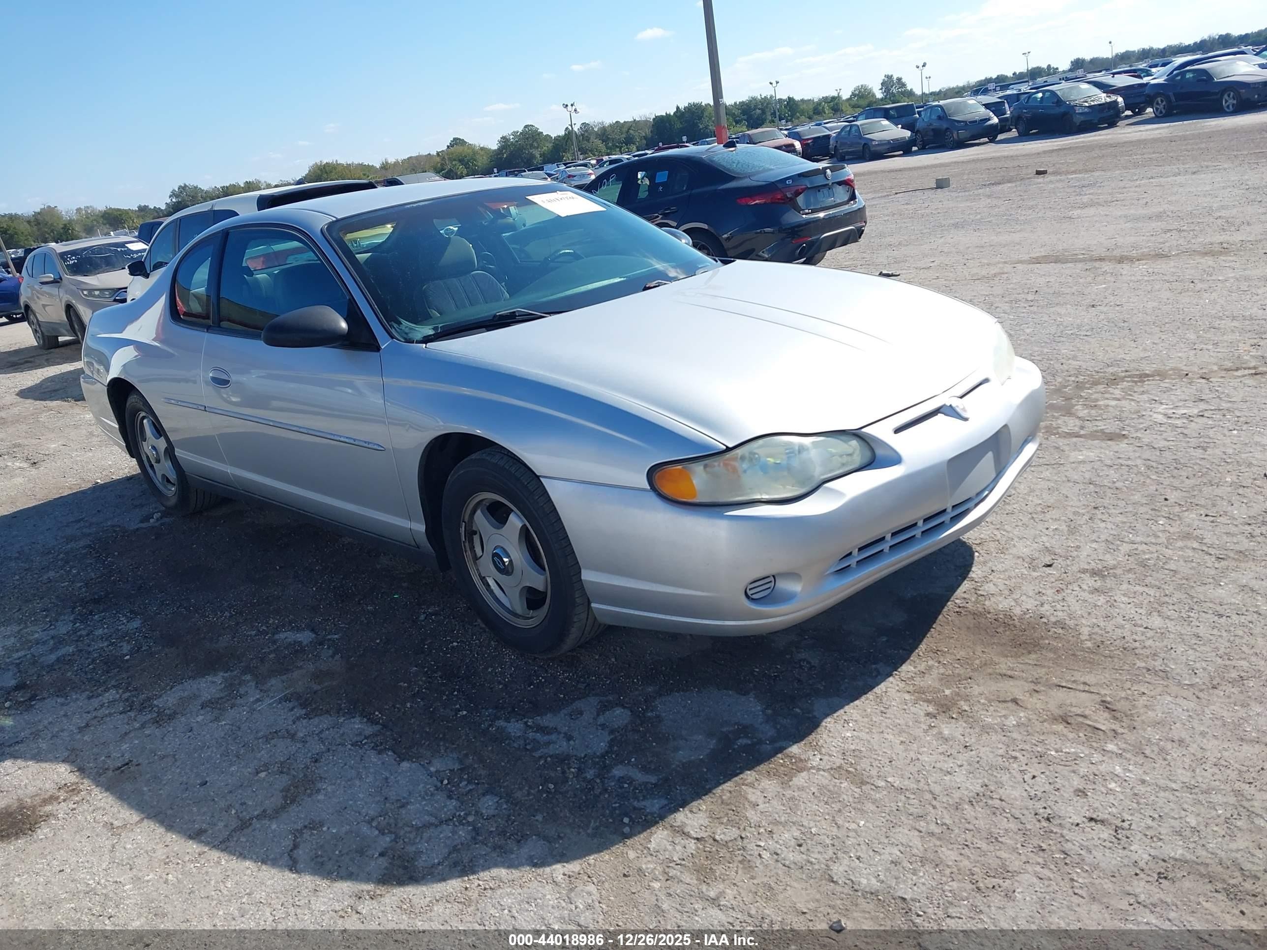 2003 Chevrolet Monte Carlo LS, VIN 2G1WW12E539414806 — Normal wear