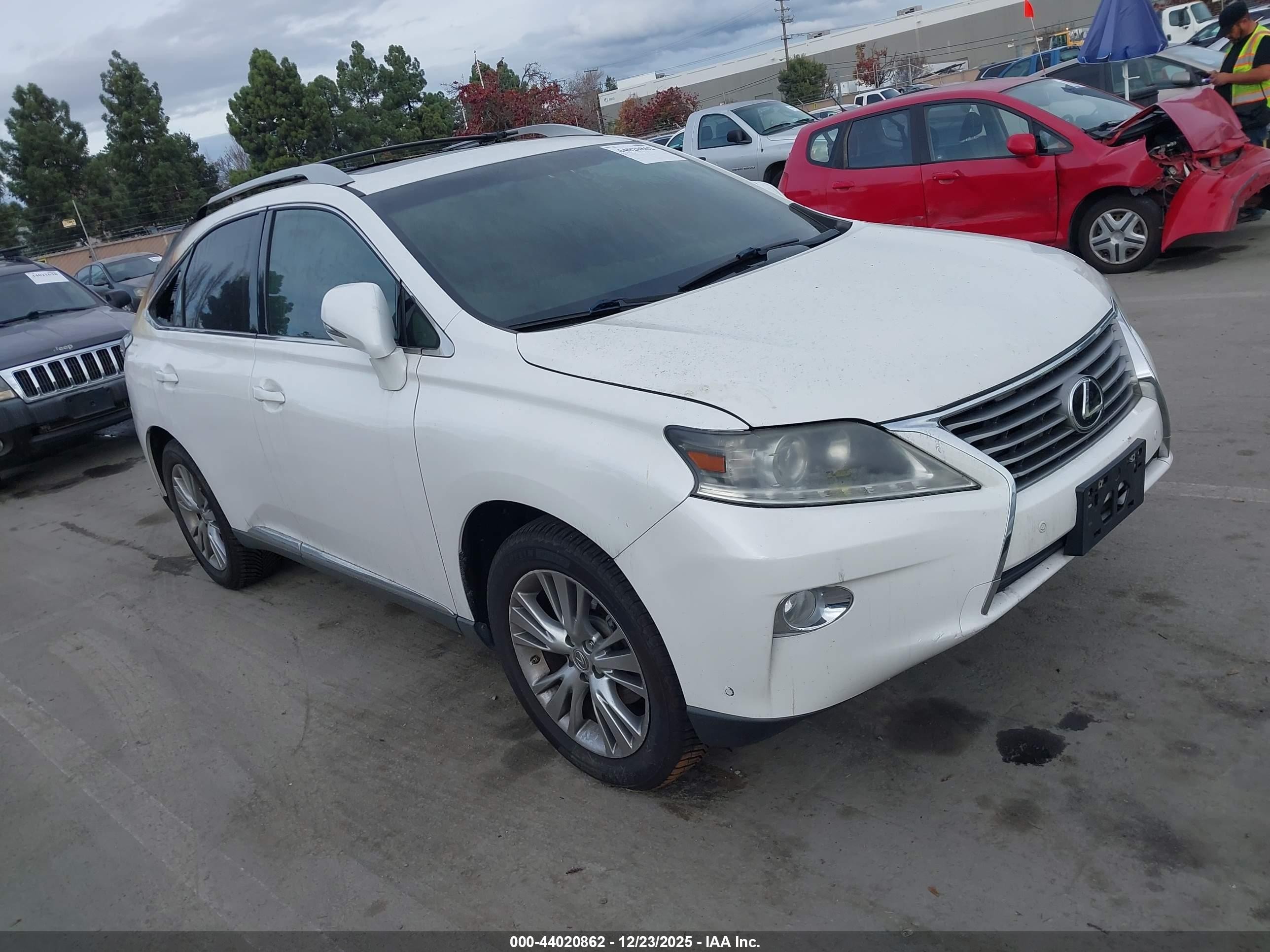 2014 Lexus RX 350, VIN 2T2ZK1BA9EC138917 — Interior fire