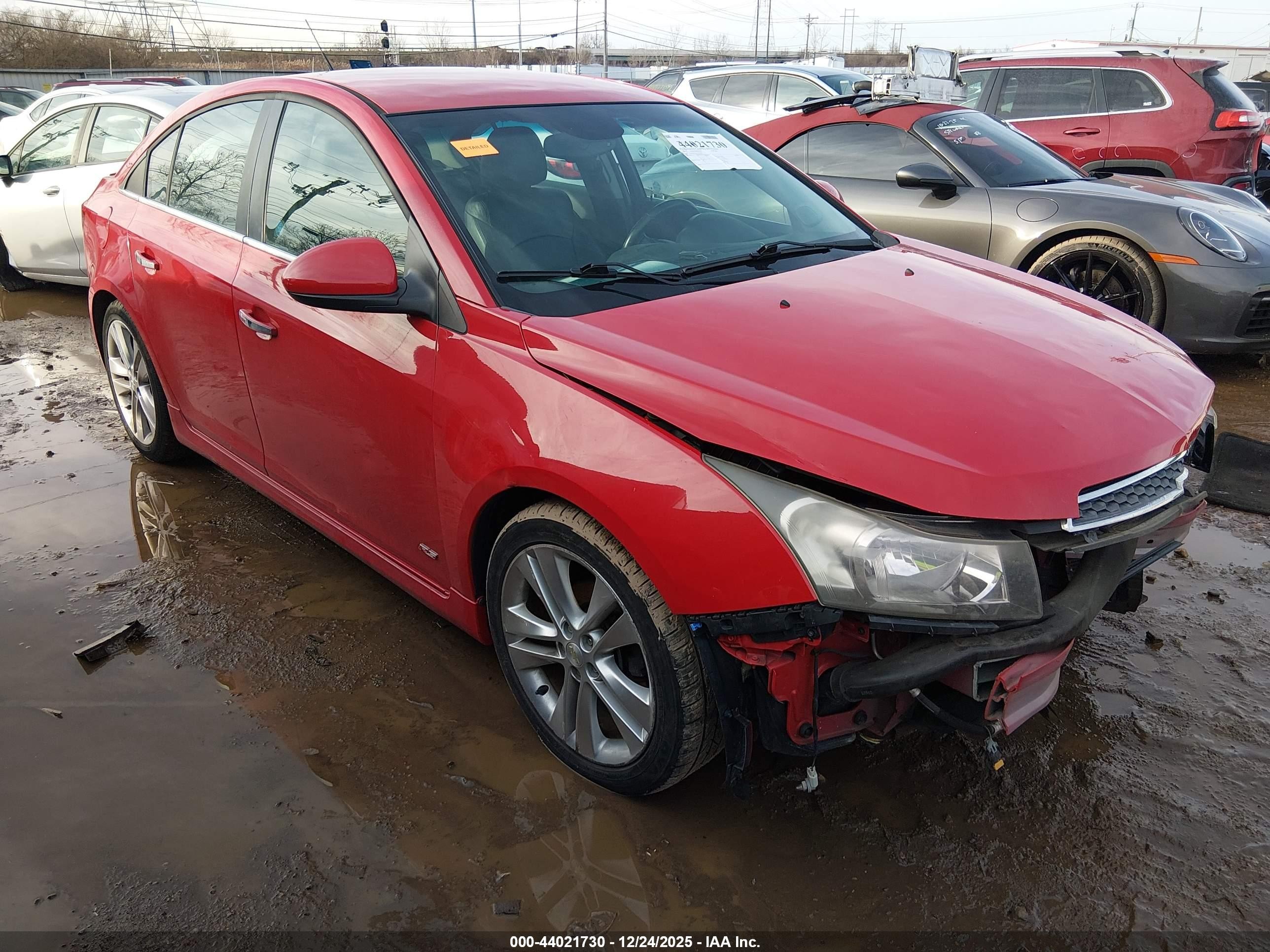 2012 Chevrolet Cruze LTZ, VIN 1G1PH5SC4C7365040 — Front end