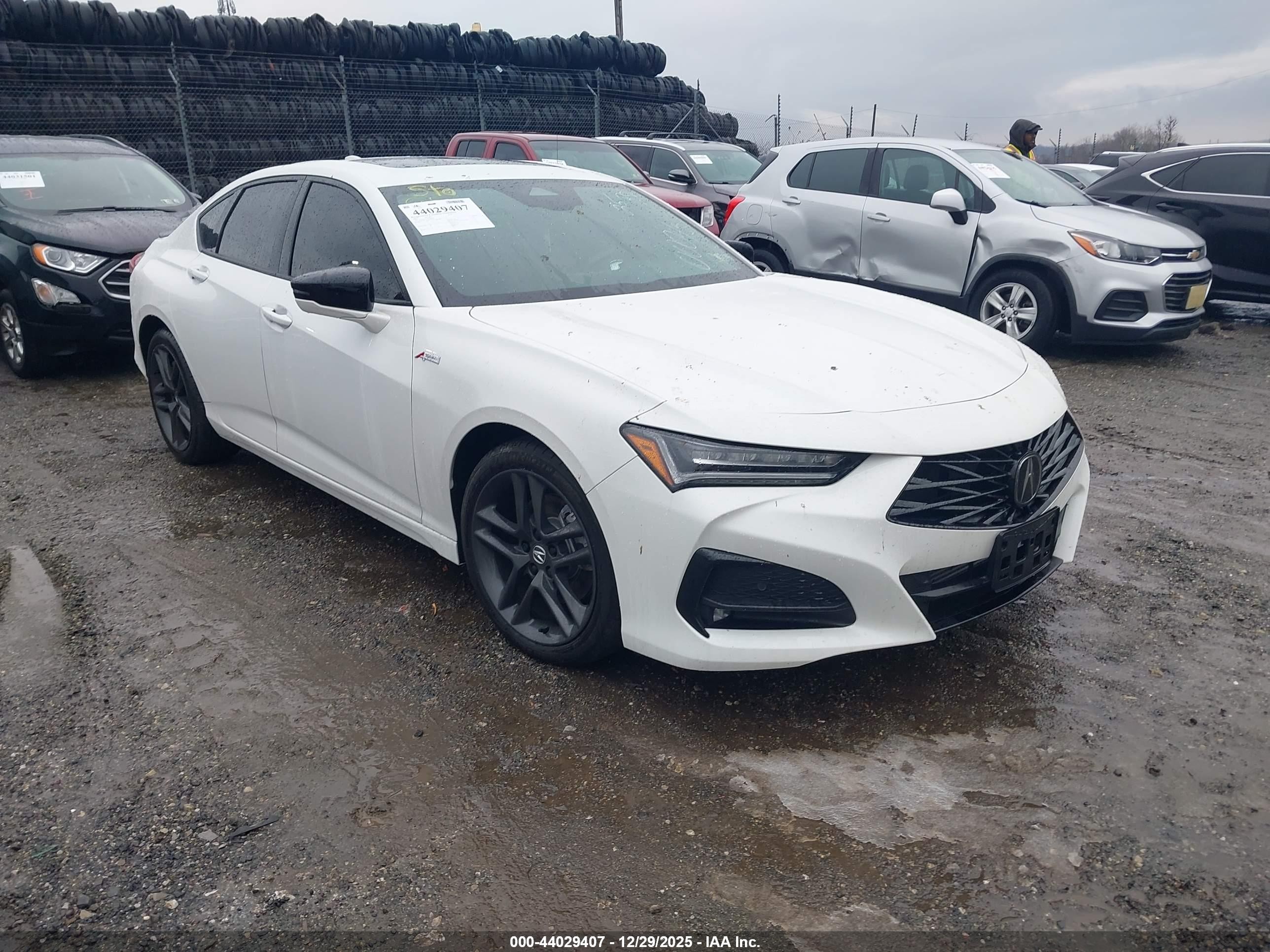 2025 Acura TLX w/A-Spec Package, VIN 19UUB6F5XSA000457 — После угона