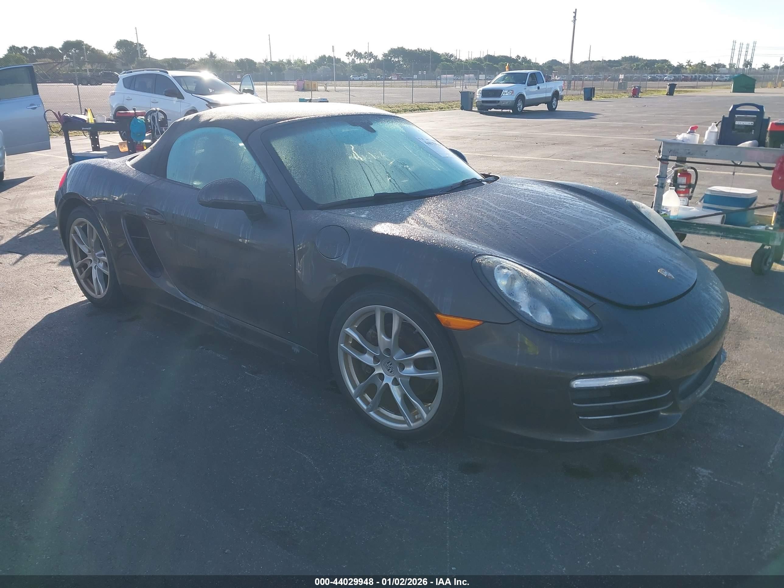 2013 Porsche Boxster, VIN WP0CA2A8XDS113524 — Water / flood