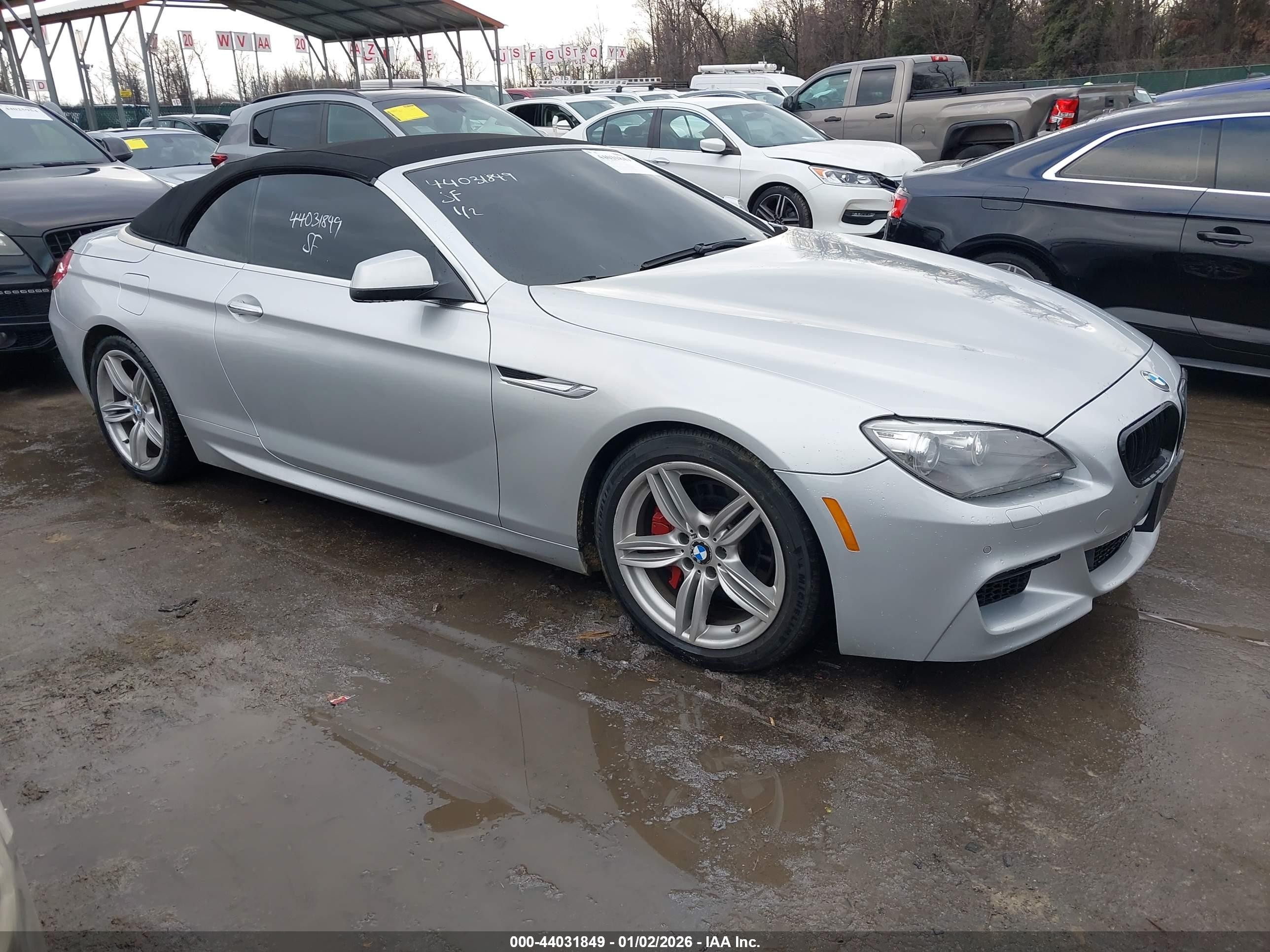 2012 BMW 6 Series 650i, VIN WBALZ3C51CDL73358 — Front end