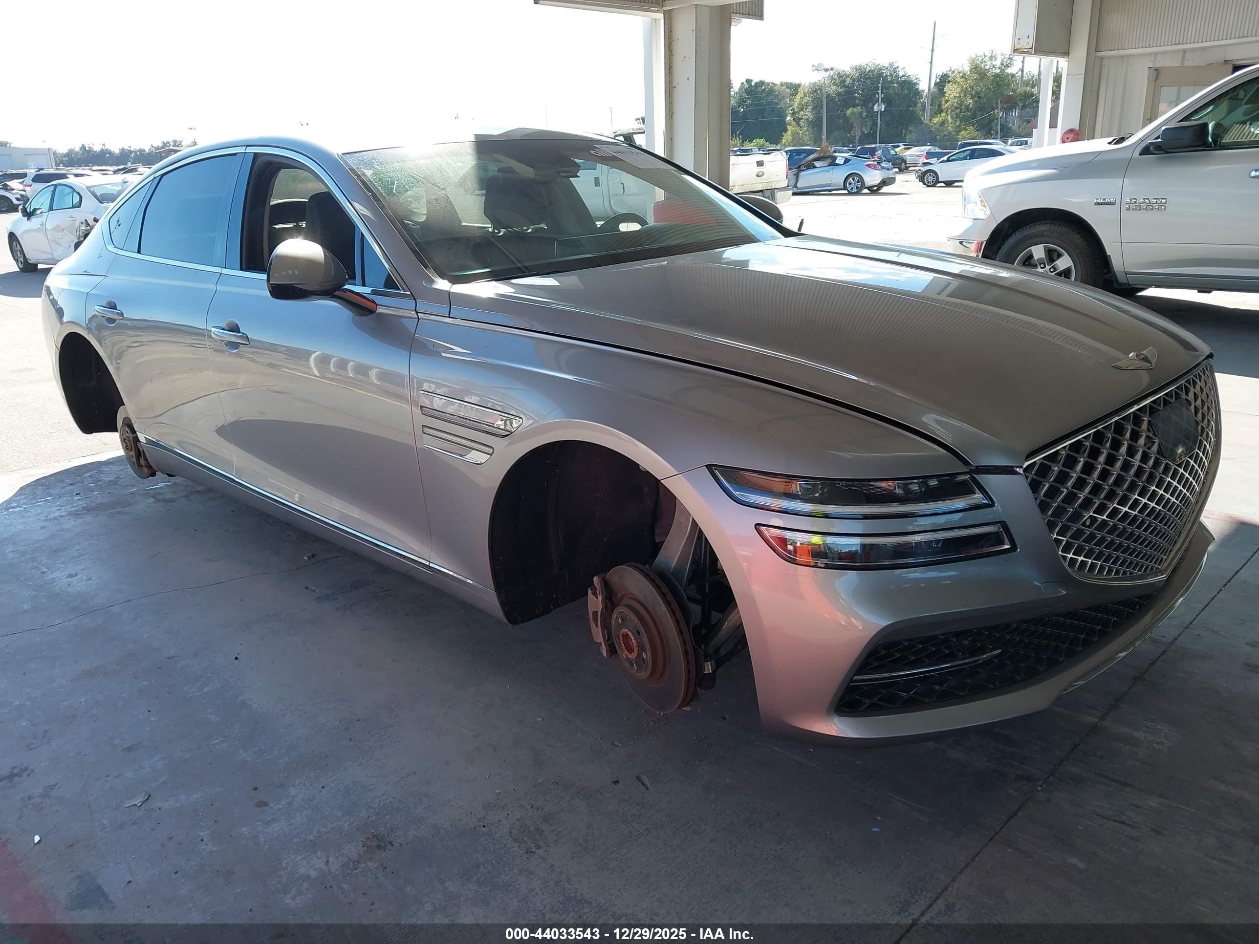 2021 Genesis G80 2.5T, VIN KMTGB4SC8MU046649 — Stripped