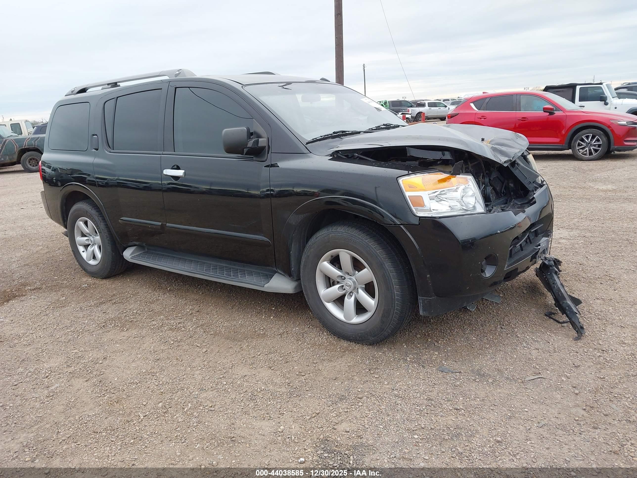 2015 Nissan Armada Platinum, VIN 5N1BA0ND4FN600769 — Front end