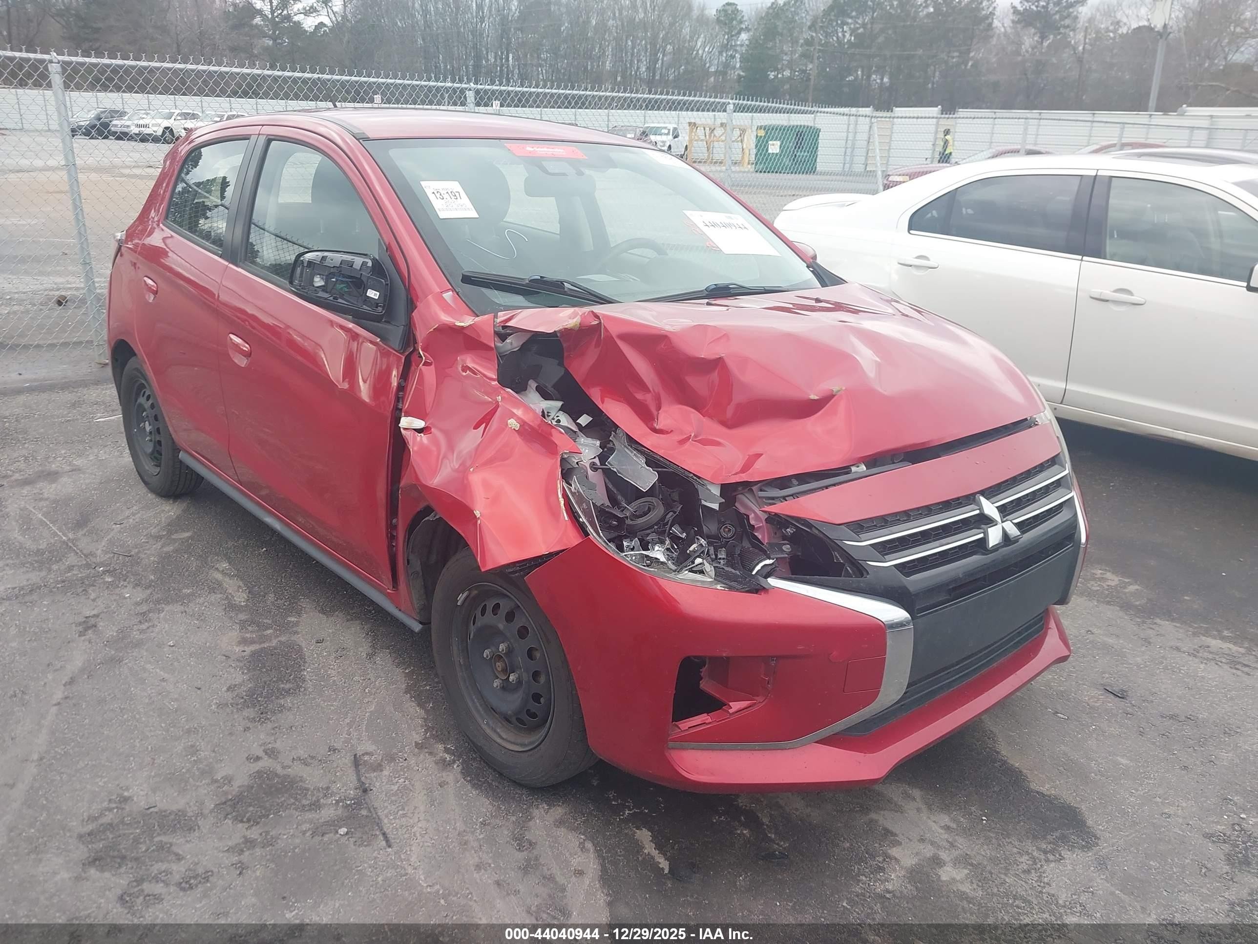 2021 Mitsubishi Mirage ES, VIN ML32AUHJ2MH004393 — Repossession