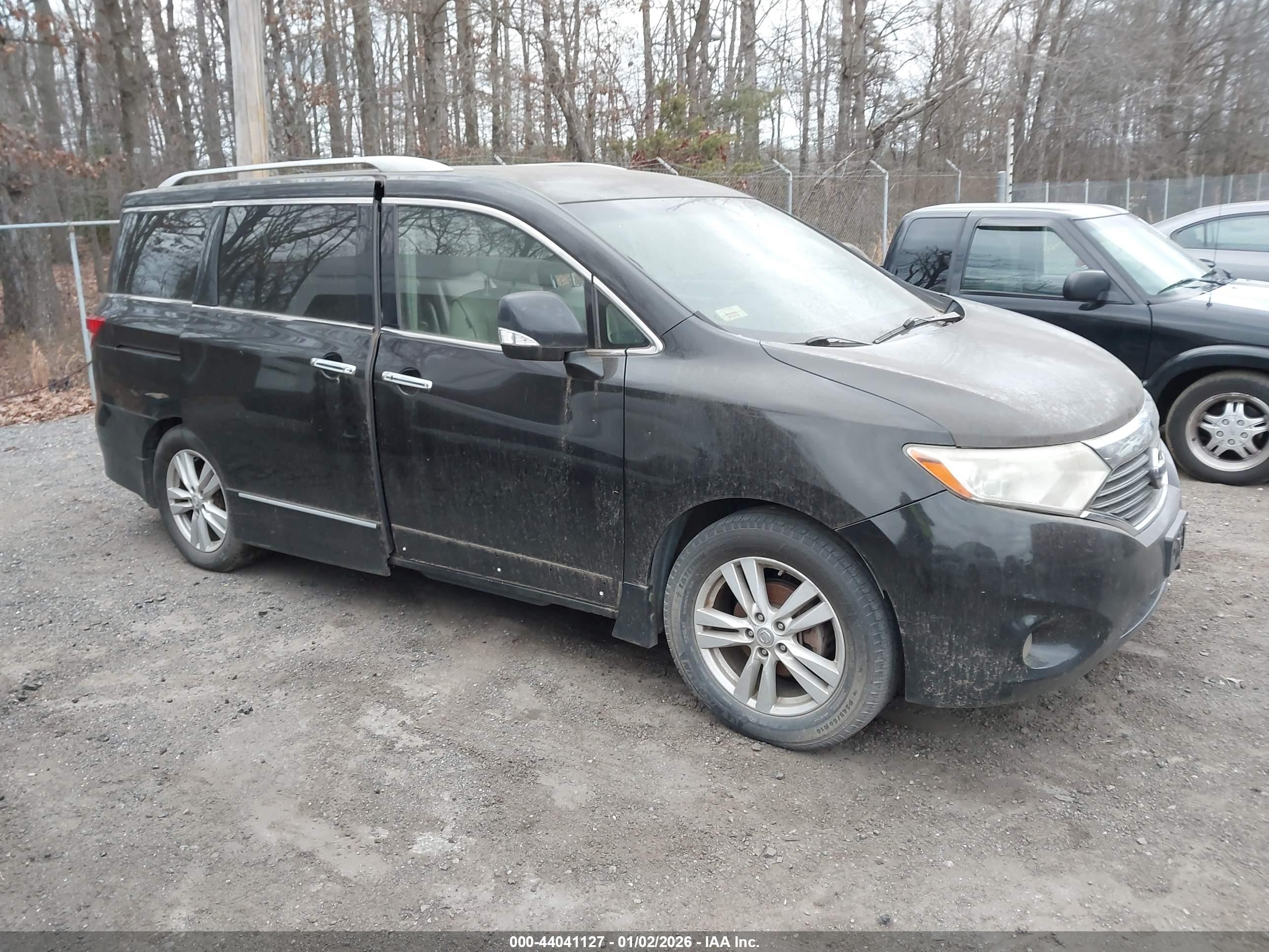 2012 Nissan Quest SL, VIN JN8AE2KP6C9034511 — Rear end