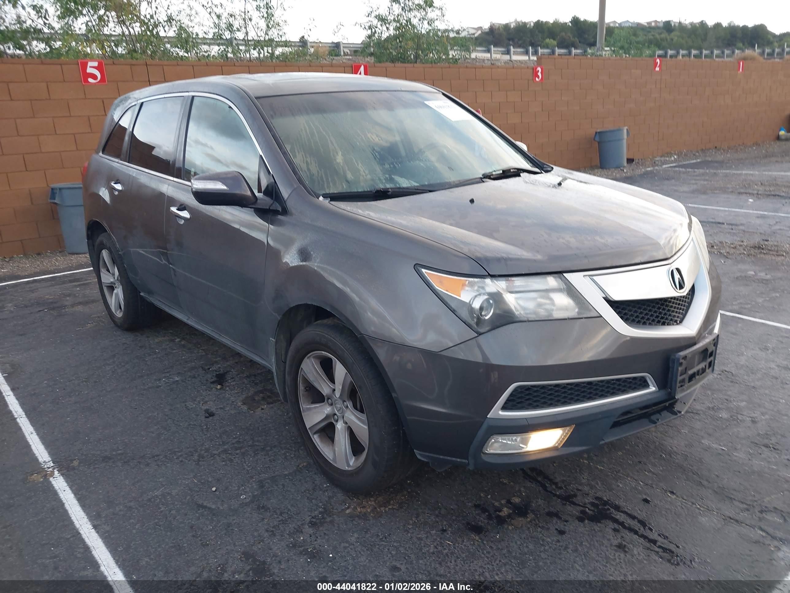 2012 Acura MDX Technology, VIN 2HNYD2H4XCH533753 — Side