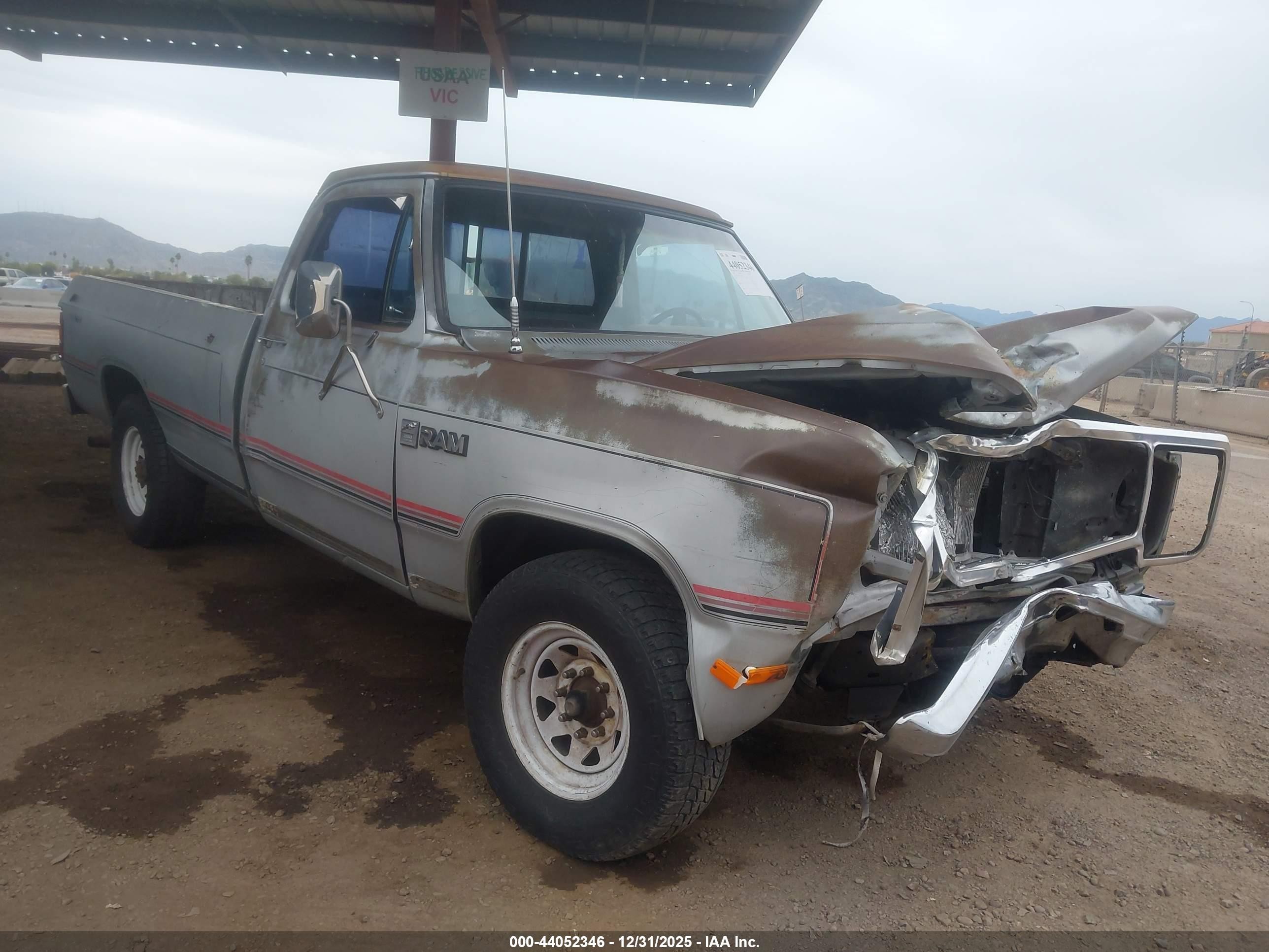 1984 Dodge D Series, VIN 1B7HD24T3ES336194 — Front end