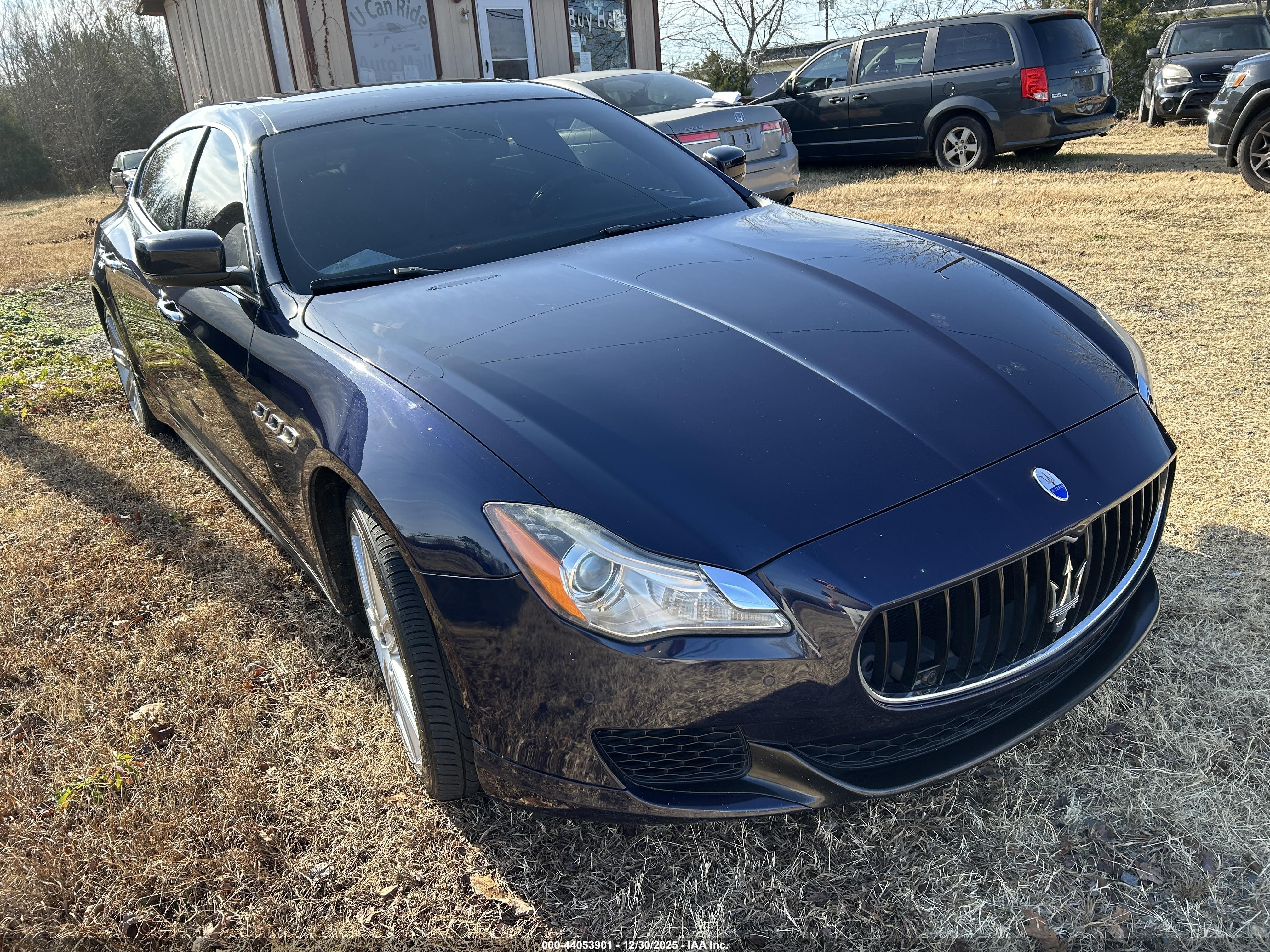2016 Maserati Quattroporte S Q4, VIN ZAM56RRA7G1166150 — Rear end