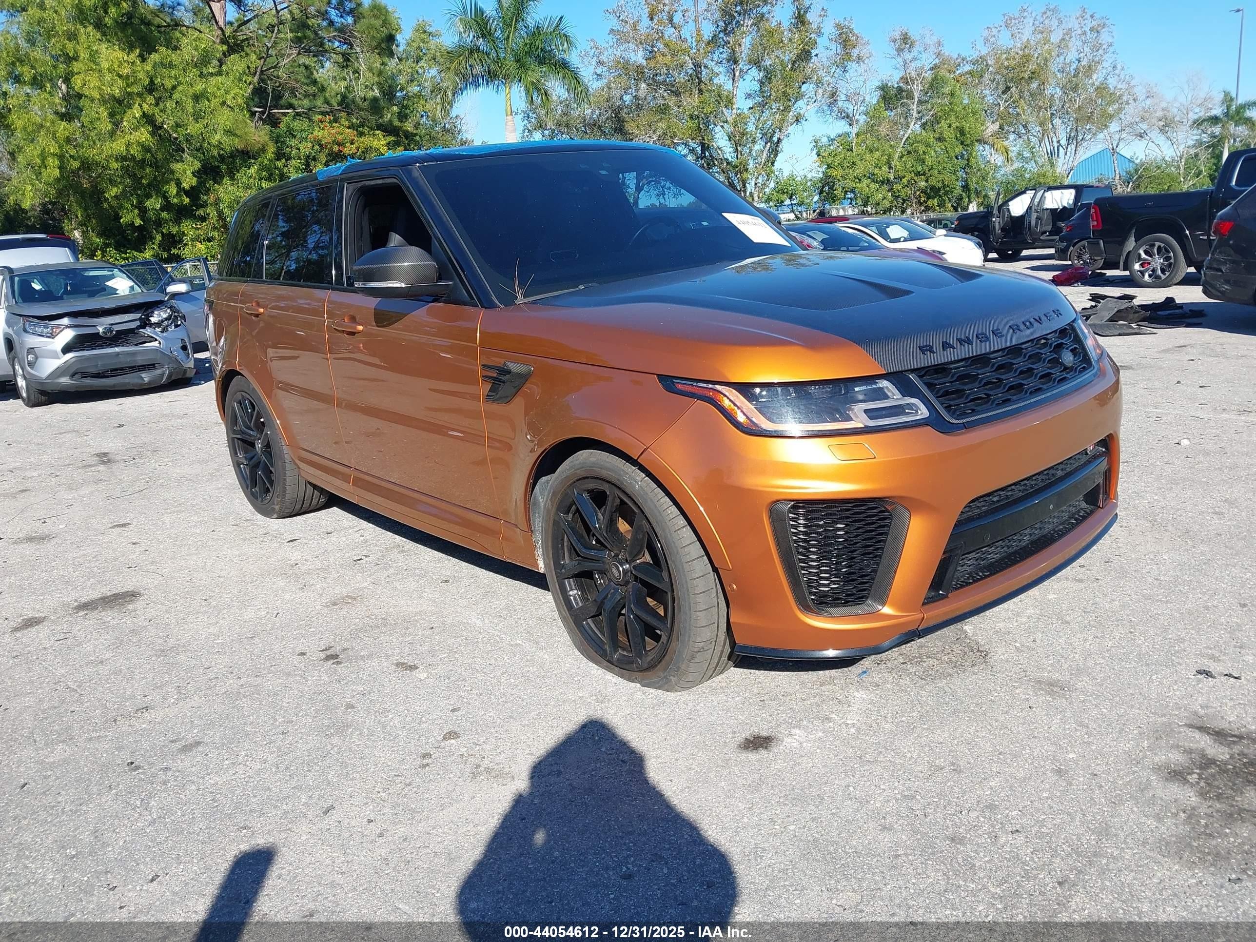 2020 Land Rover Range Rover Sport SVR, VIN SALWZ2RE4LA880752 — Fresh water flood