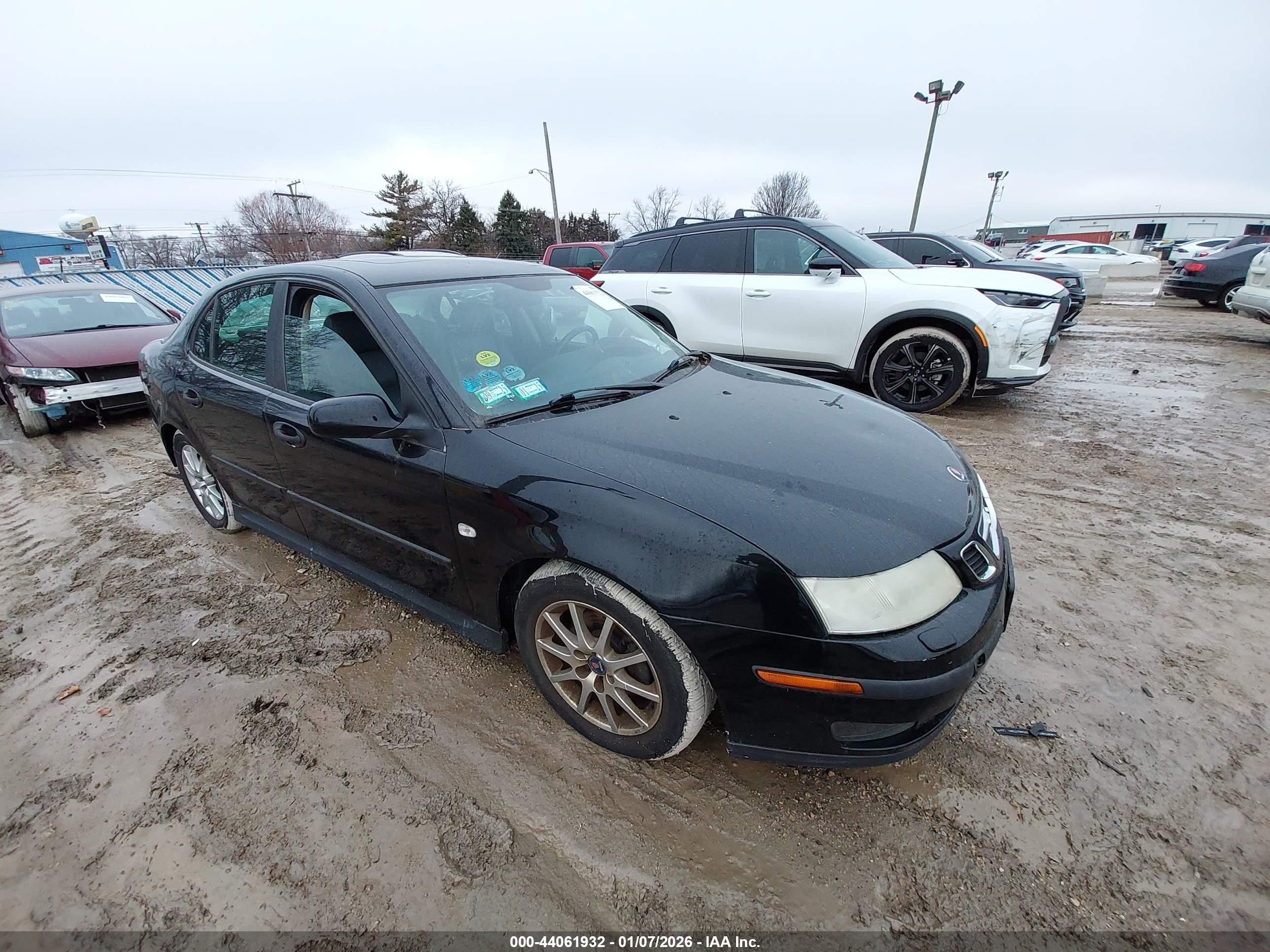 2003 Saab 9-3 Linear, VIN YS3FB49S331042797 — Зад