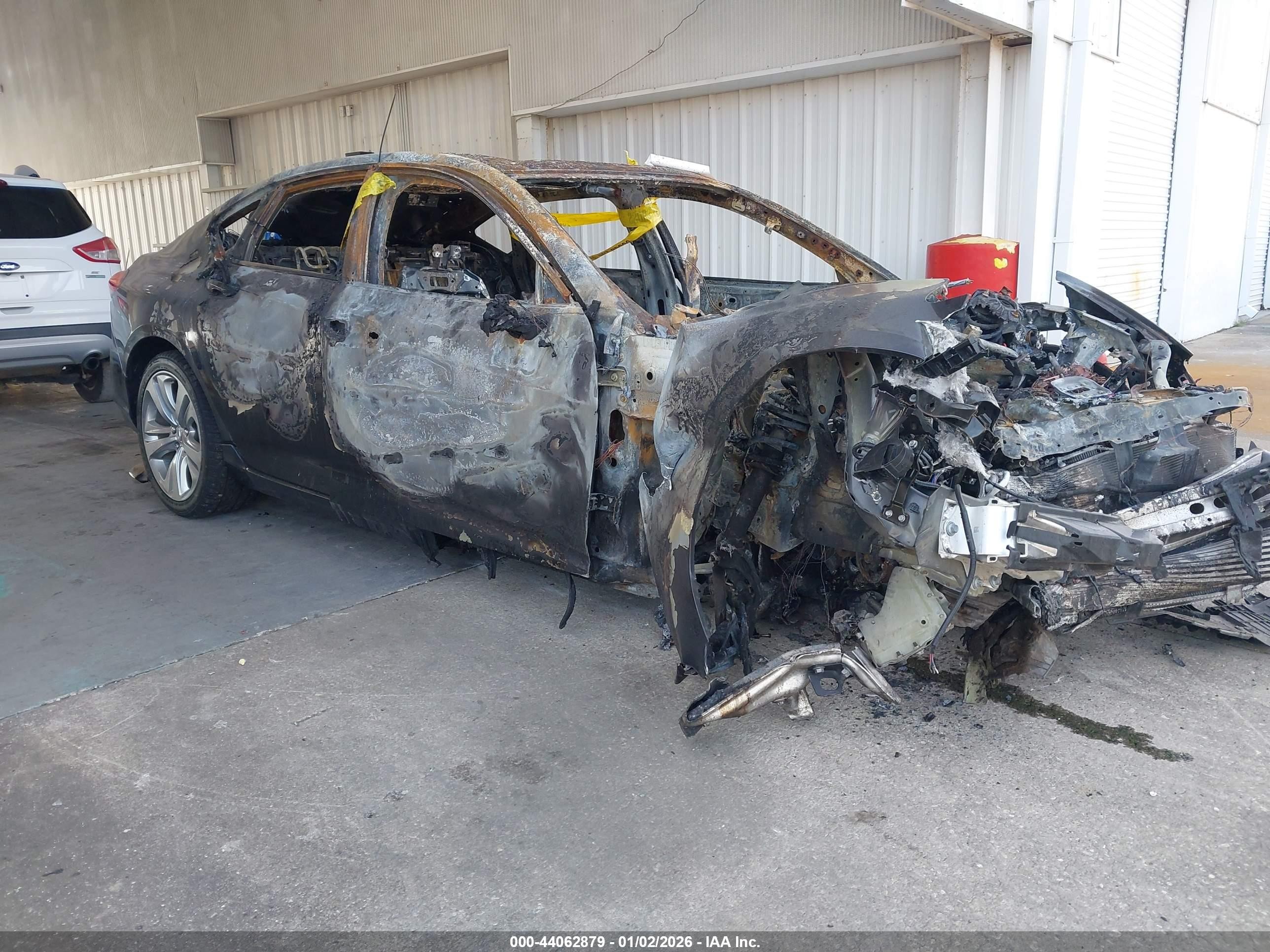 2021 Acura TLX Technology, VIN 19UUB5F43MA015340 — Engine fire