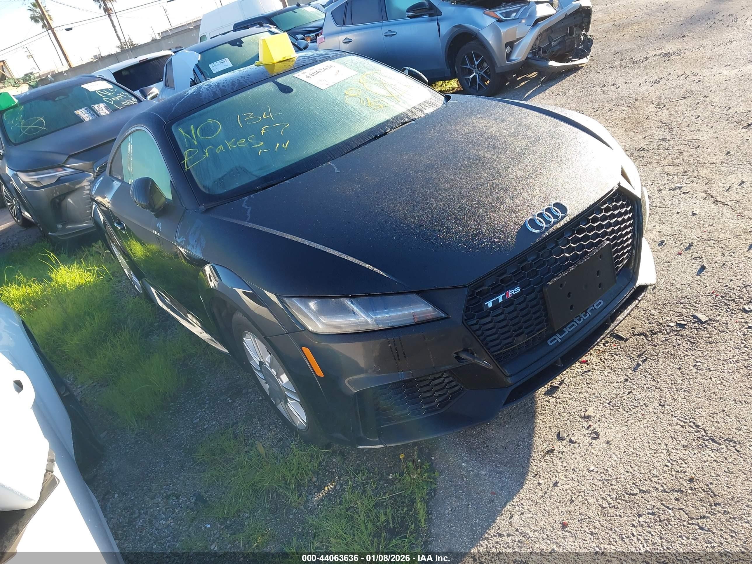 2018 Audi TT RS, VIN WUACSAFVXJ1900144 — Stripped