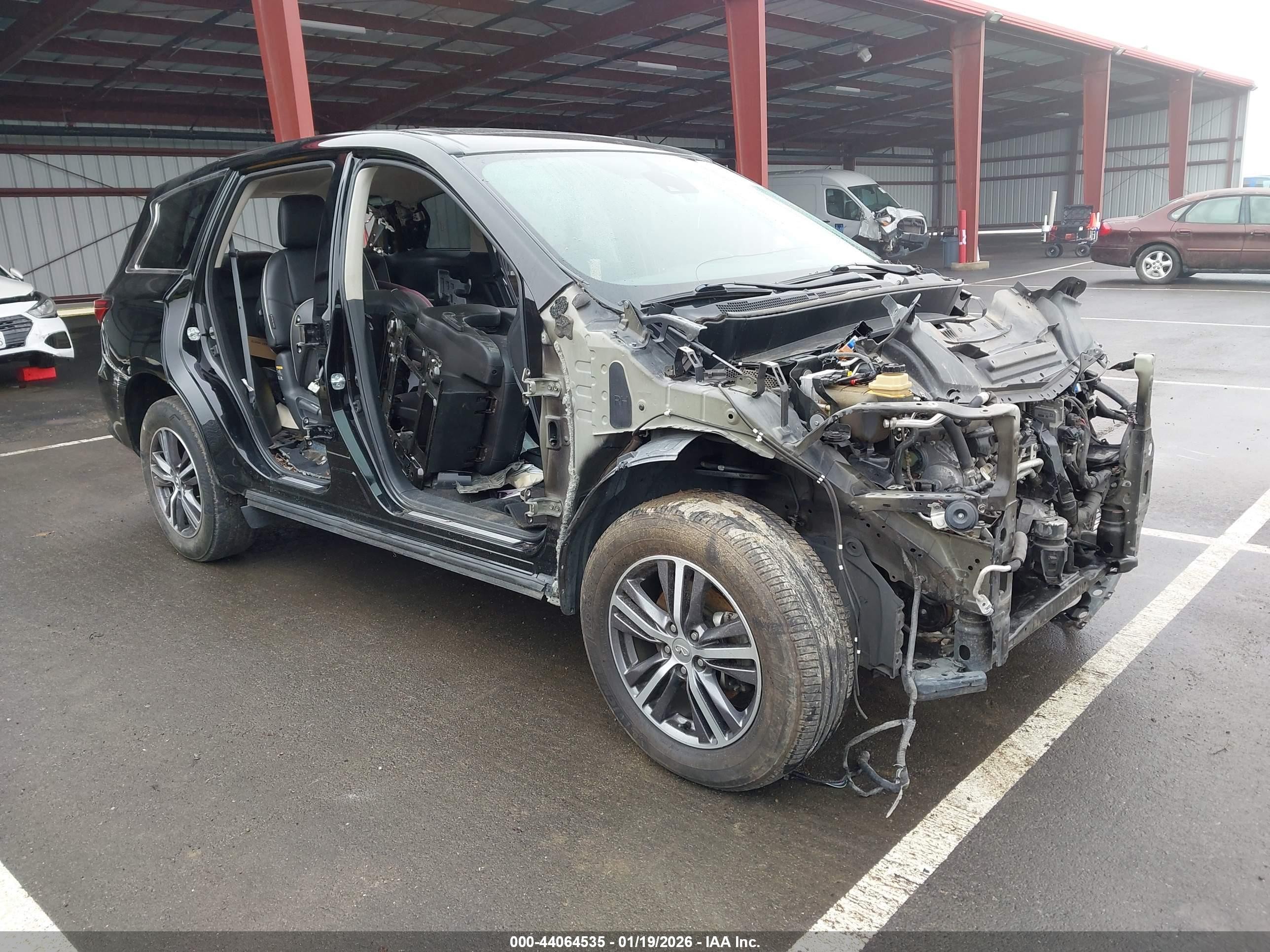 2019 Infiniti QX60 Pure, VIN 5N1DL0MM9KC557539 — Biohazard / chemical