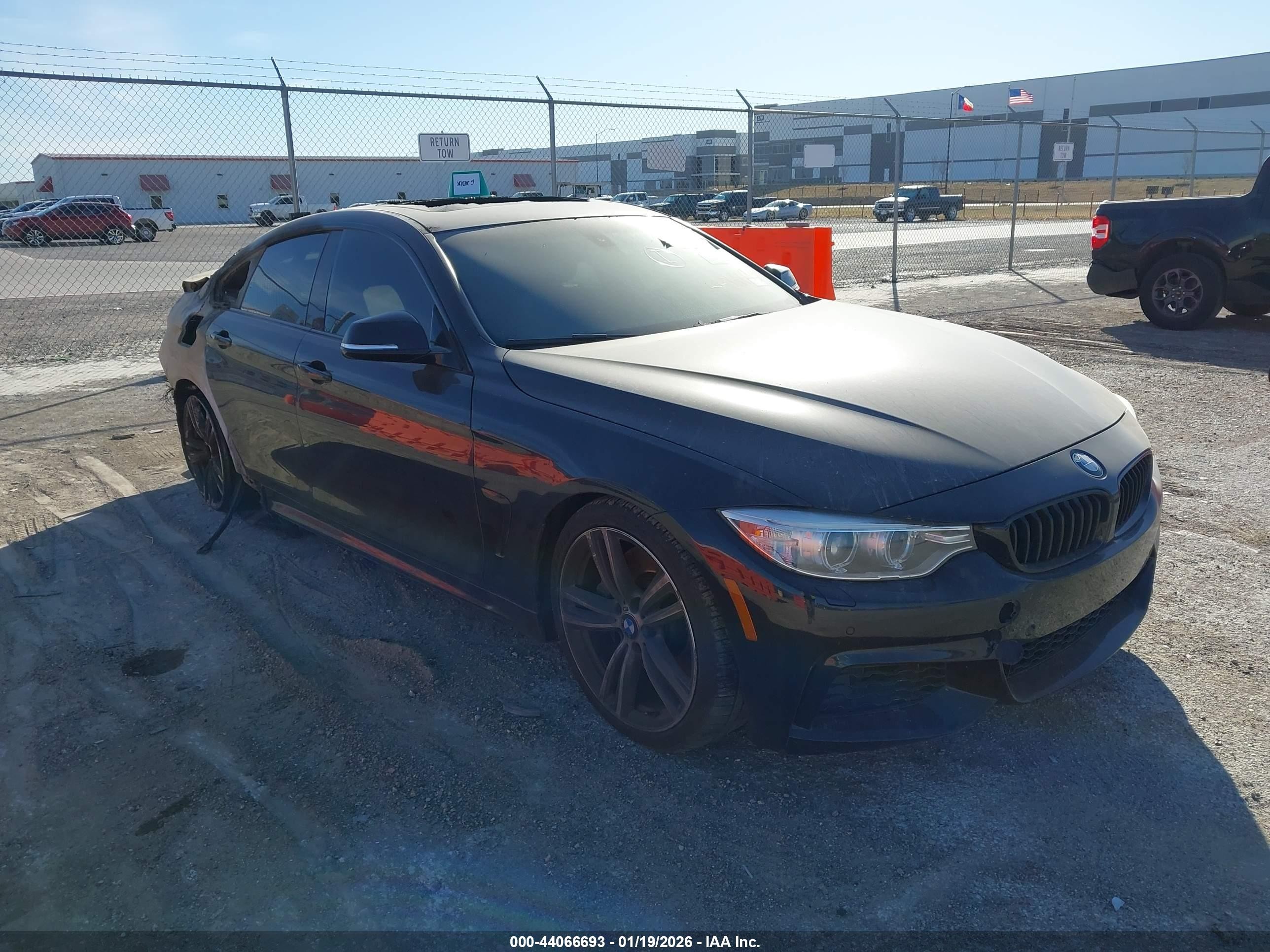 2015 BMW 4 Series 435i, VIN WBA4B1C59FG241058 — Interior fire
