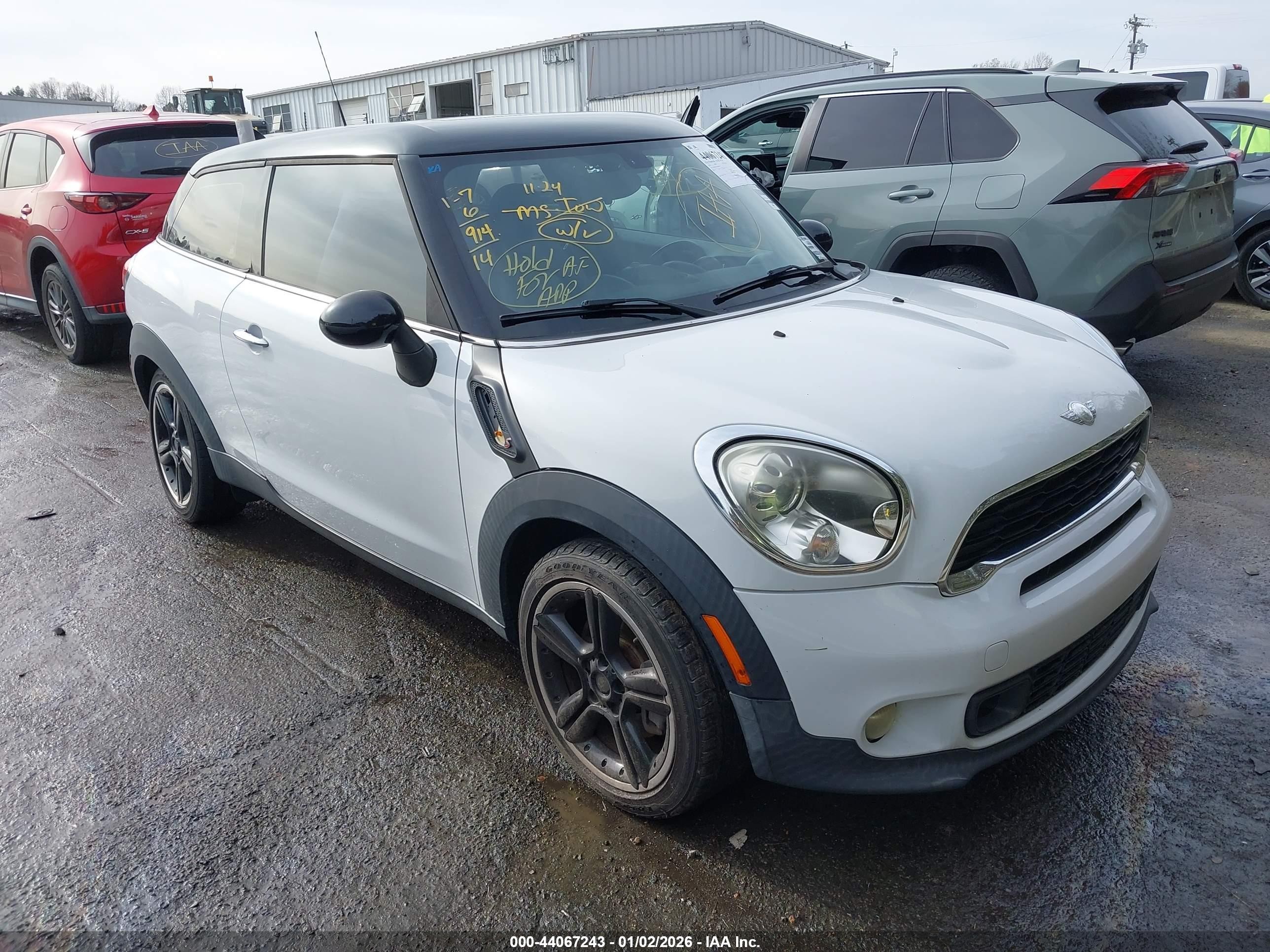 2014 MINI Paceman S, VIN WMWSS5C56EWN67127 — Repossession