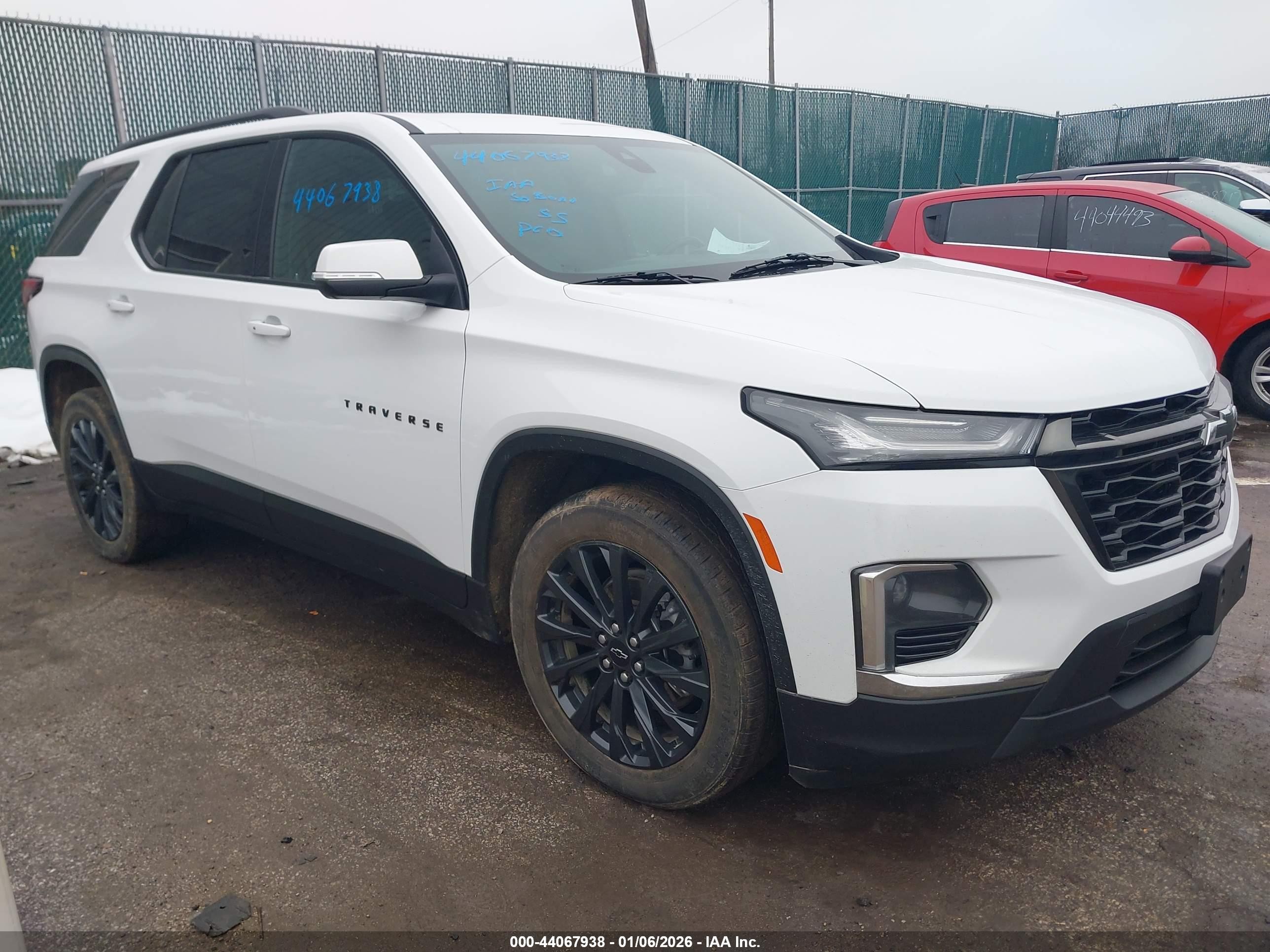 2022 Chevrolet Traverse RS, VIN 1GNEVJKW2NJ178774 — Theft recovery