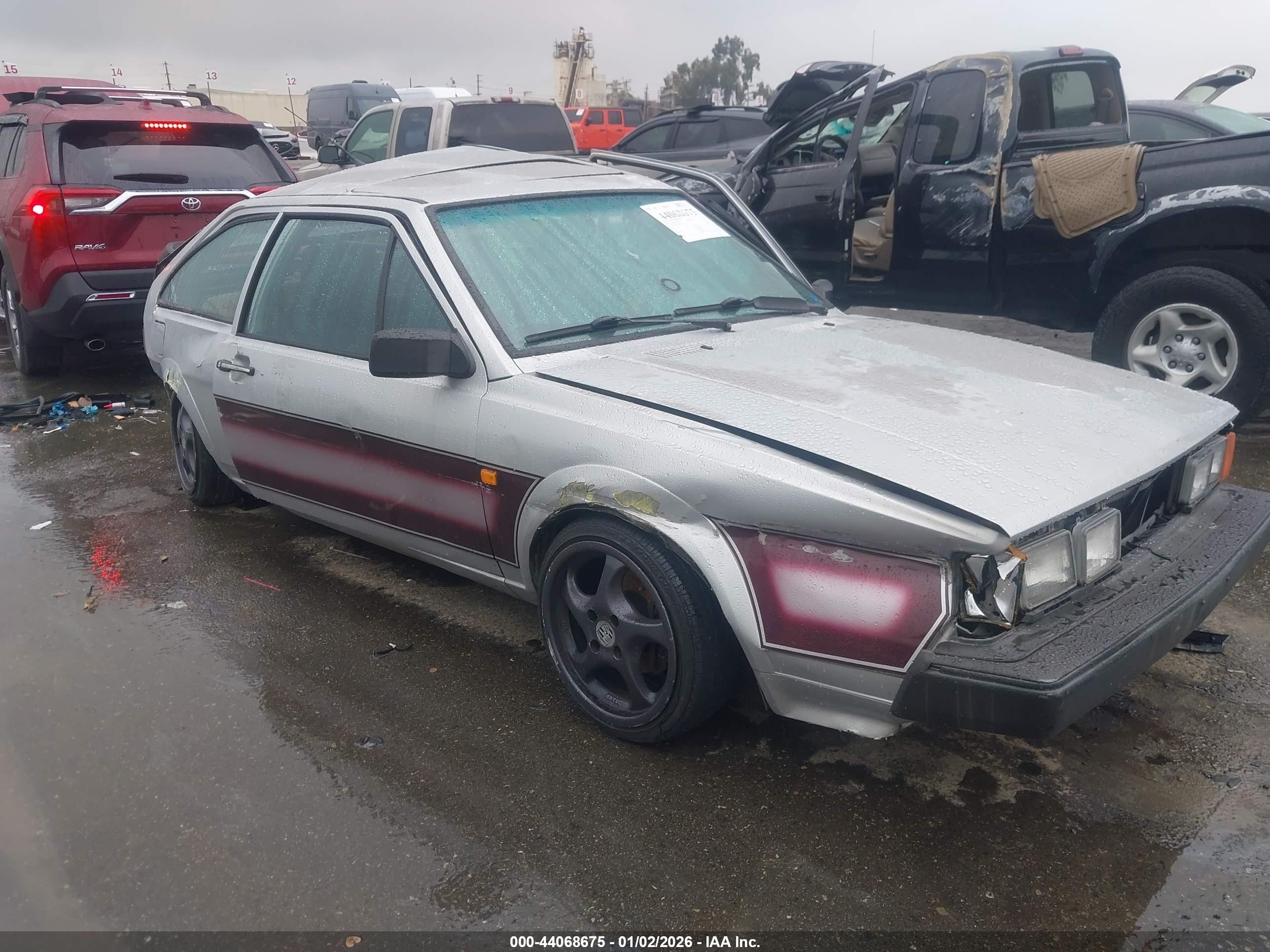 1984 Volkswagen Scirocco, VIN WVWCA0530EK030527 — Rear end