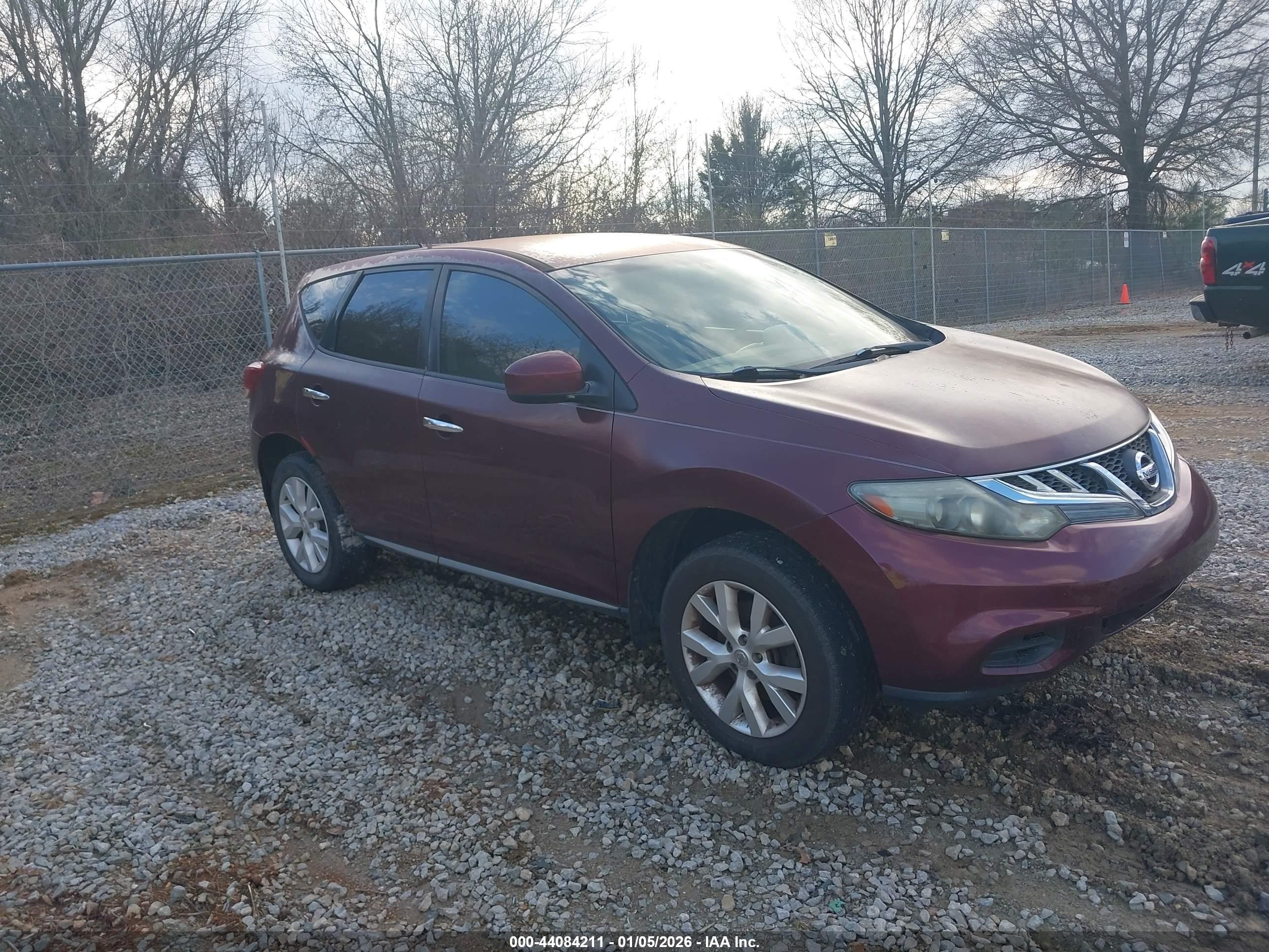 2012 Nissan Murano LE, VIN JN8AZ1MUXCW103574 — Normal wear
