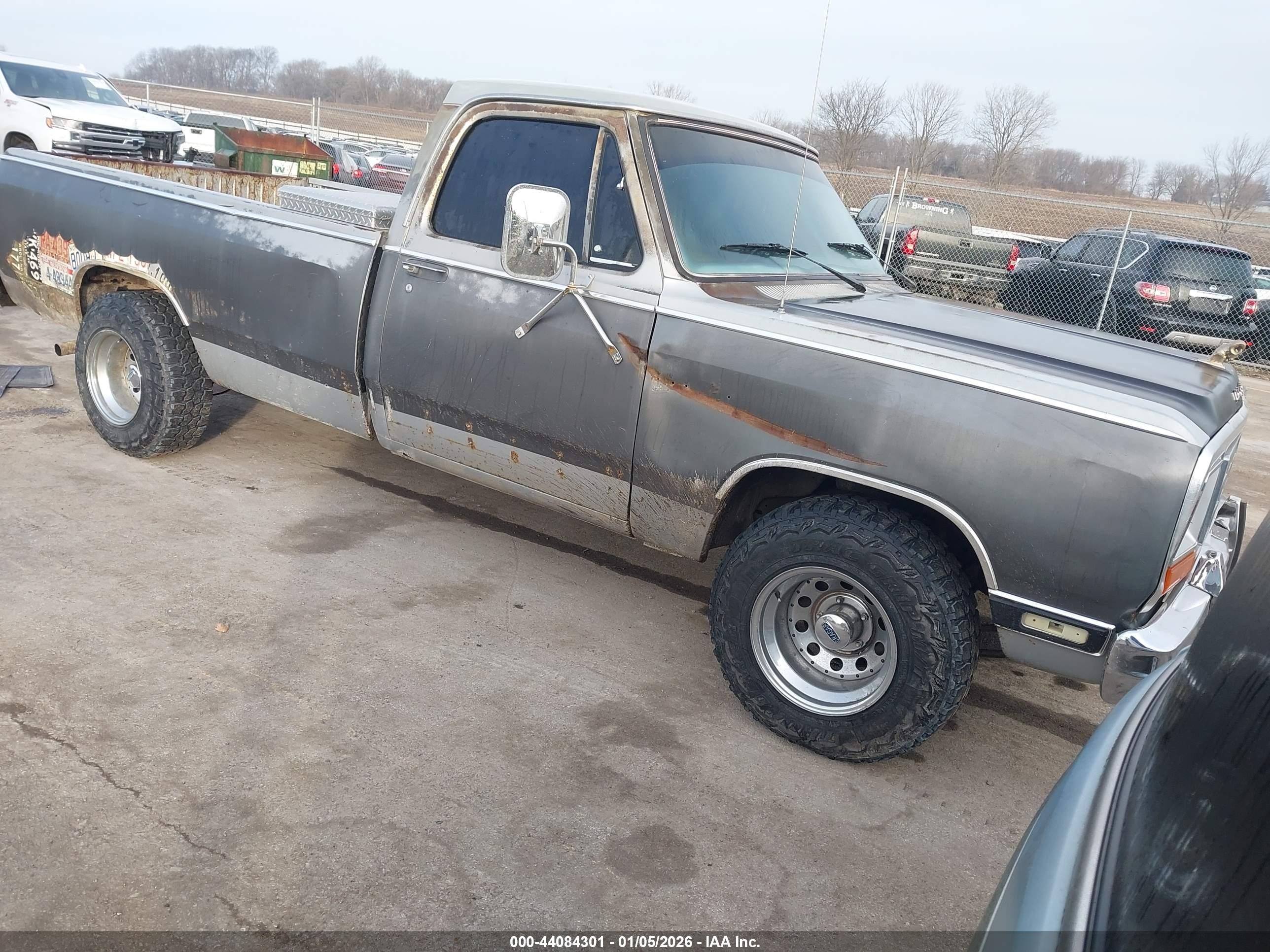 1985 Dodge D Series, VIN 1B7GD14TXFS702871 — Normal wear