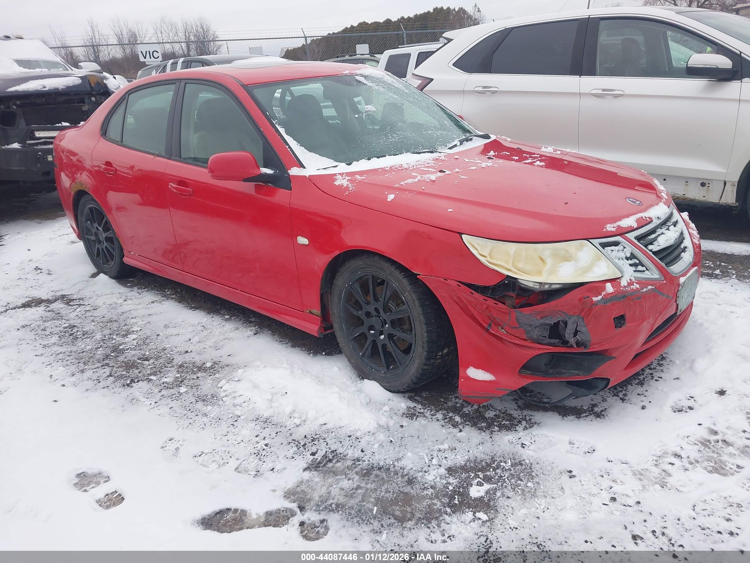 2011 Saab 9-3, VIN YS3FA4CY4B1300405 — Front end