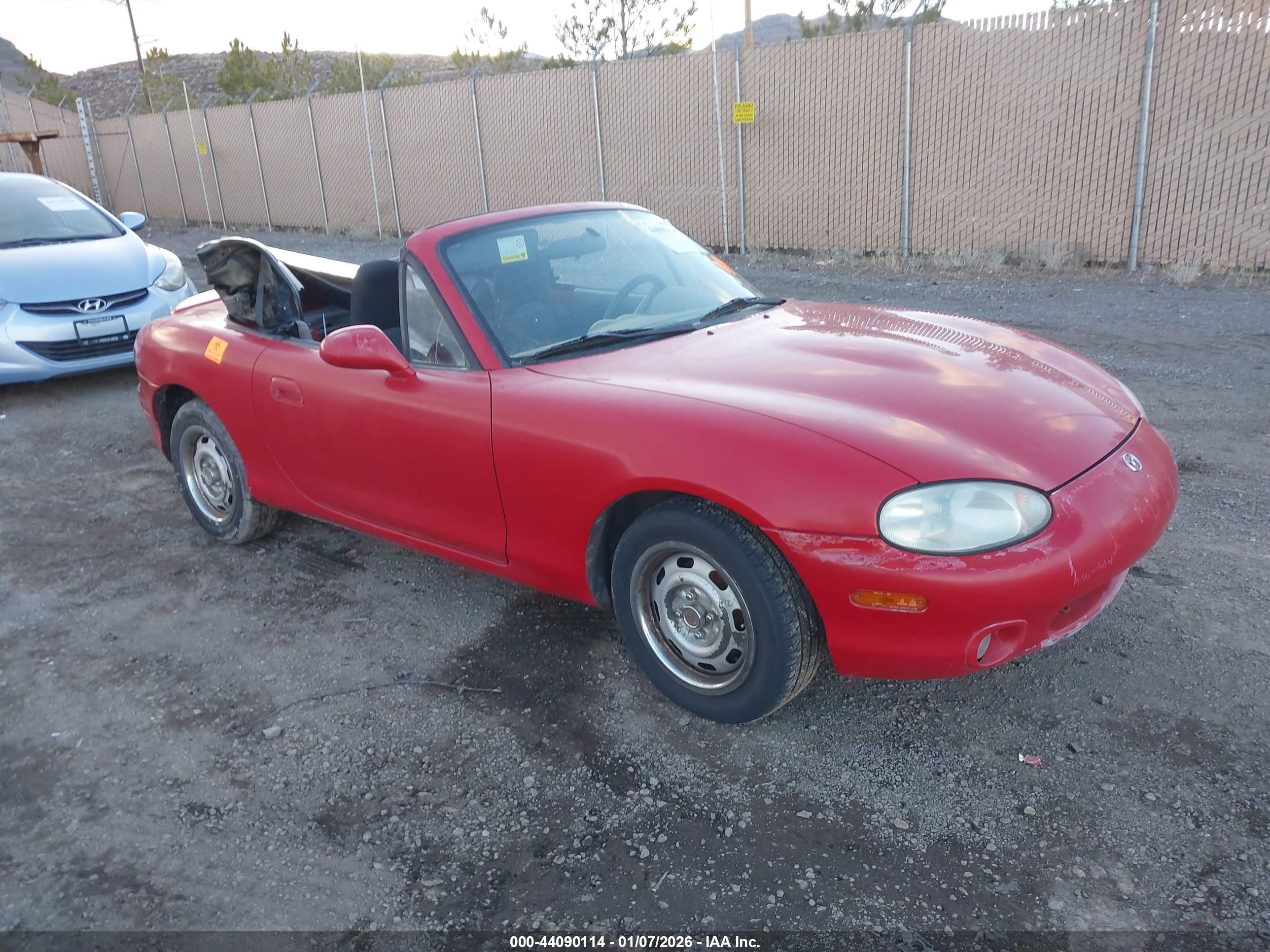 1999 Mazda MX-5 Miata, VIN JM1NB3536X0137488 — Biohazard / chemical