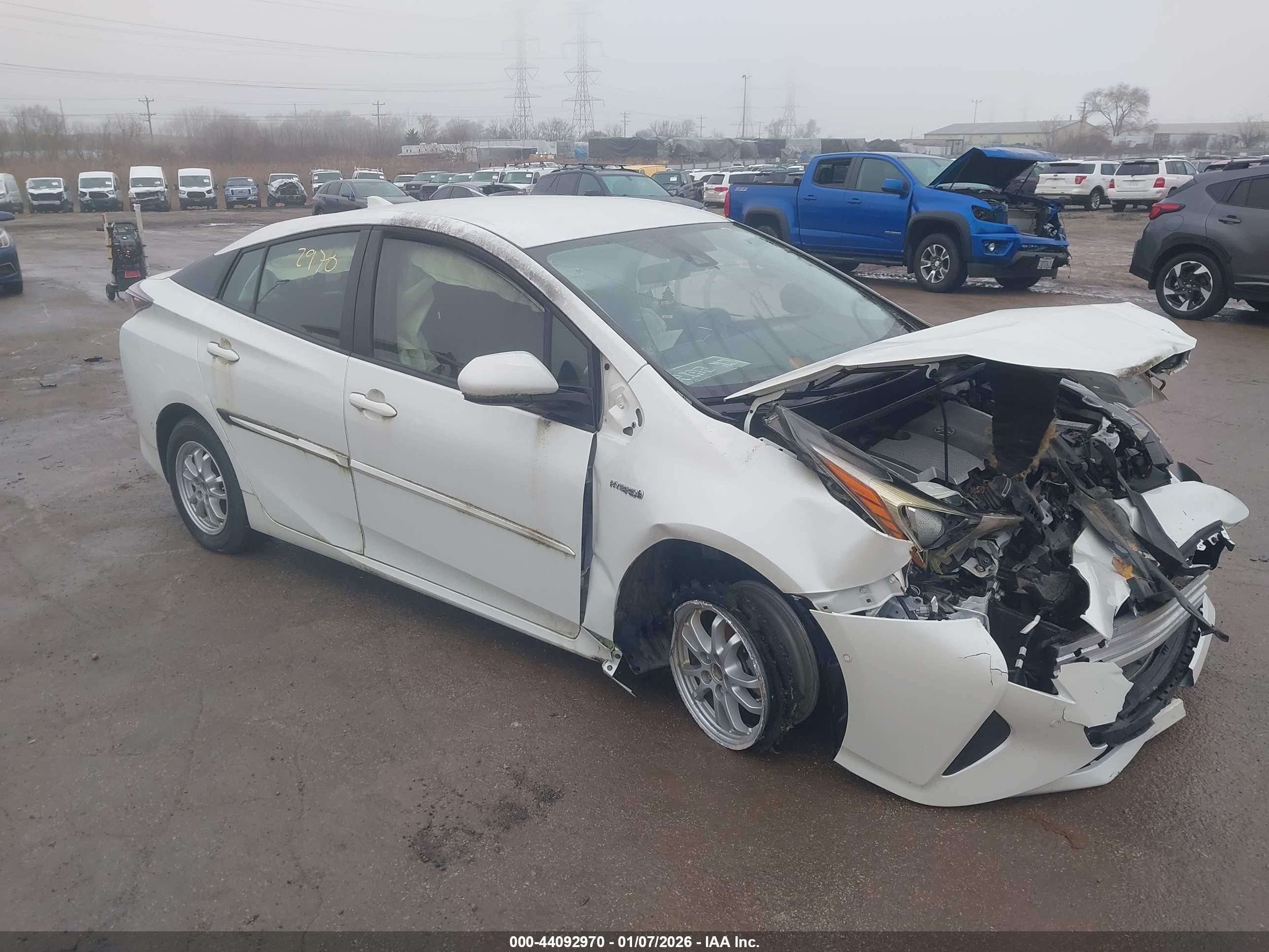 2018 Toyota Prius Two, VIN JTDKBRFU3J3065541 — Front end