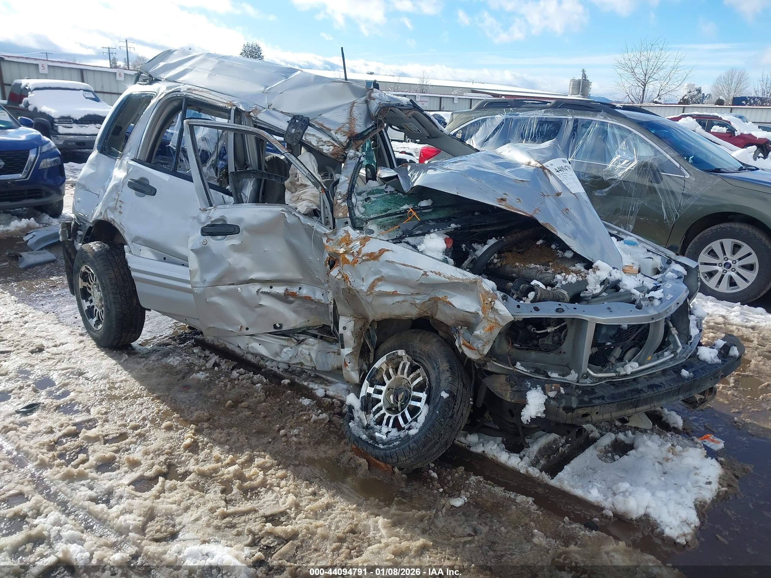 2001 Chevrolet Tracker LT, VIN 2CNBJ634216920126 — Опрокидывание