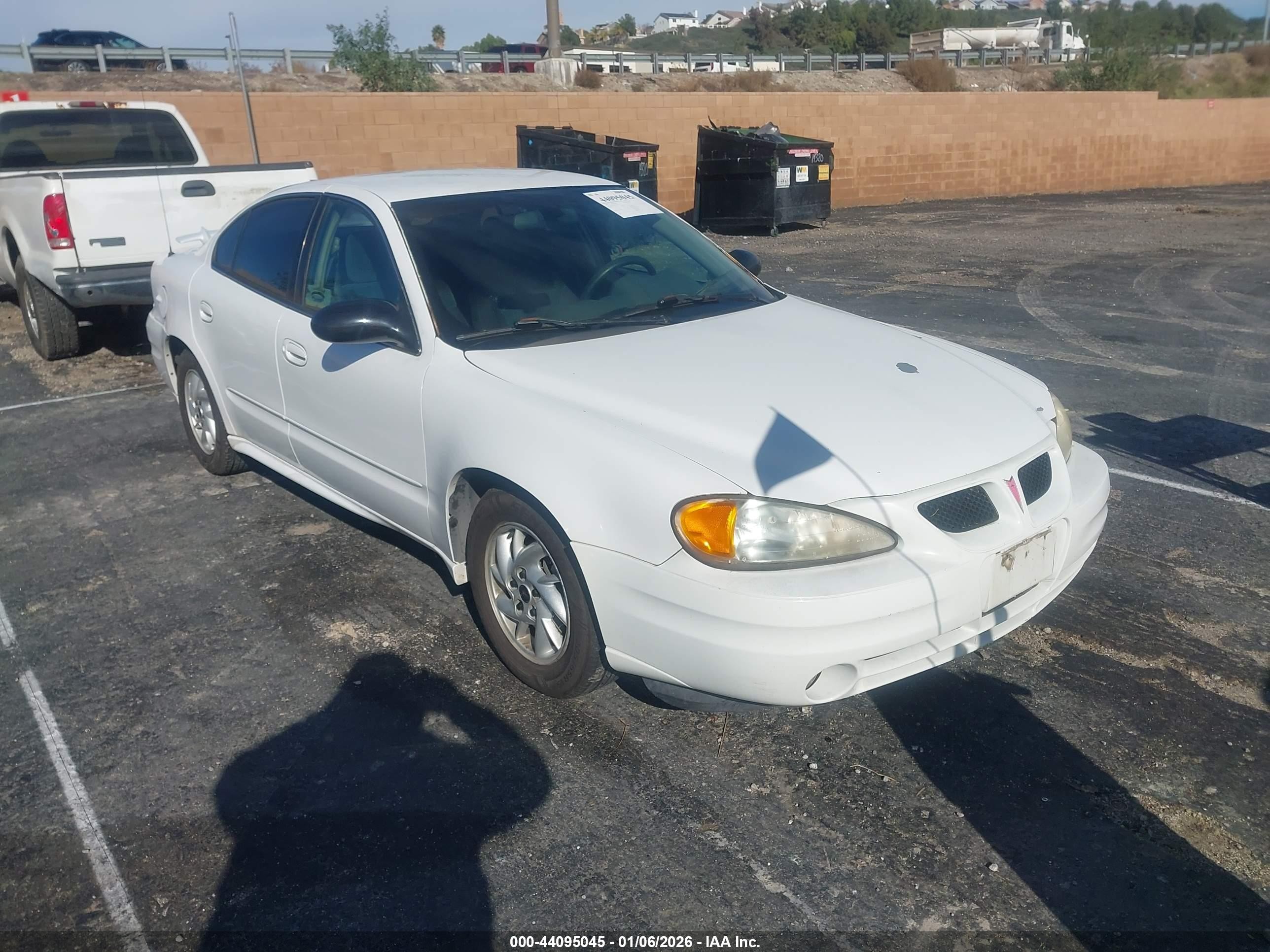 2003 Pontiac Grand Am SE1, VIN 1G2NF52F93C303708 — Water / flood