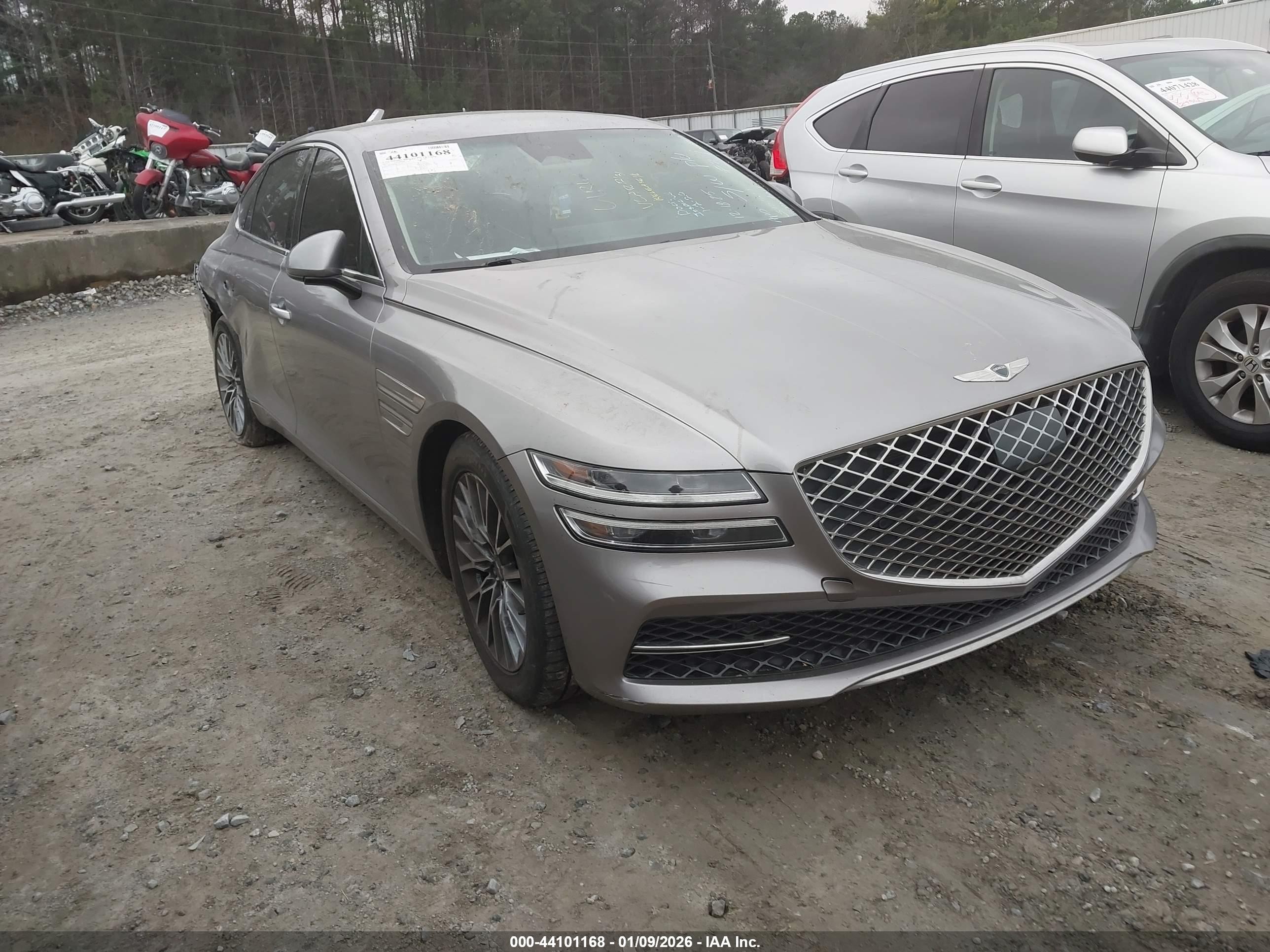 2023 Genesis G80 2.5T, VIN KMTGB4SC1PU185378 — Rear end