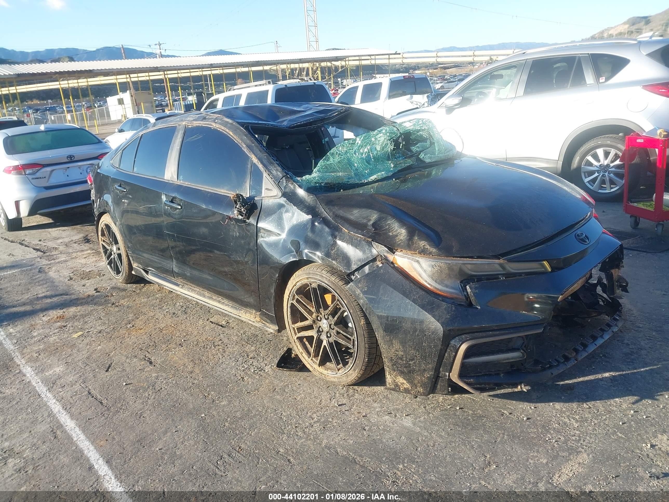 2021 Toyota Corolla Apex SE, VIN 5YFS4MCE0MP096073 — Auction photo