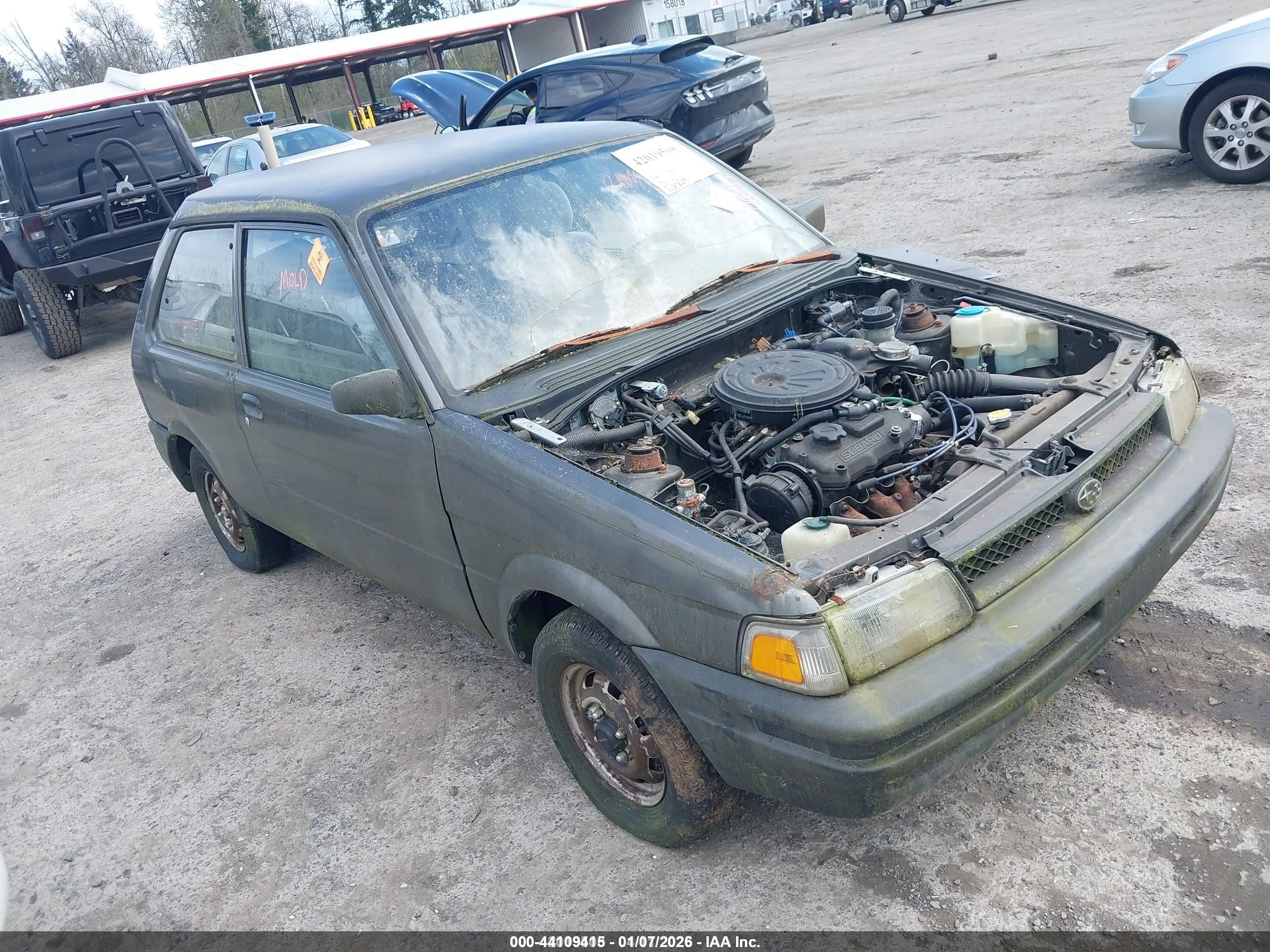 1989 Subaru Justy, VIN JF1KA72A5KB714272 — Biohazard / chemical