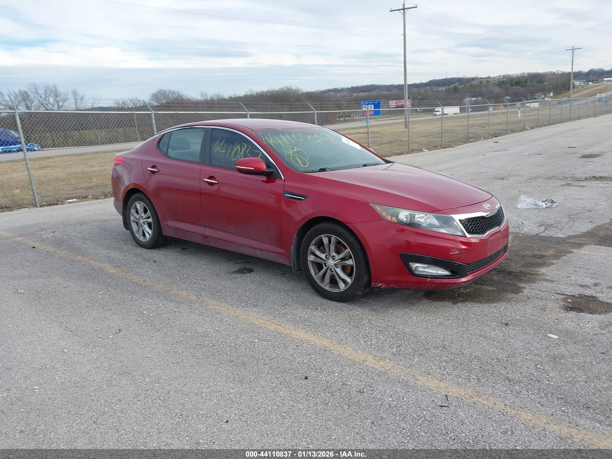 2012 Kia Optima EX, VIN 5XXGN4A71CG087557 — Stripped