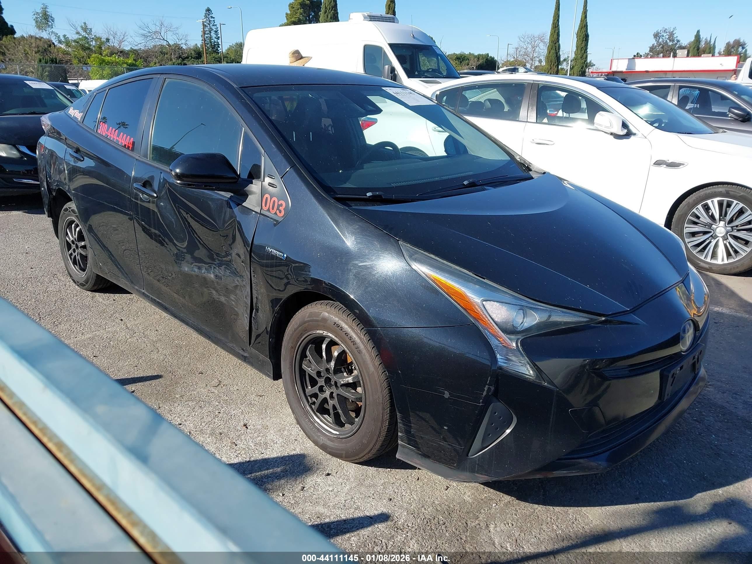 2018 Toyota Prius Two, VIN JTDKBRFU5J3059921 — Side