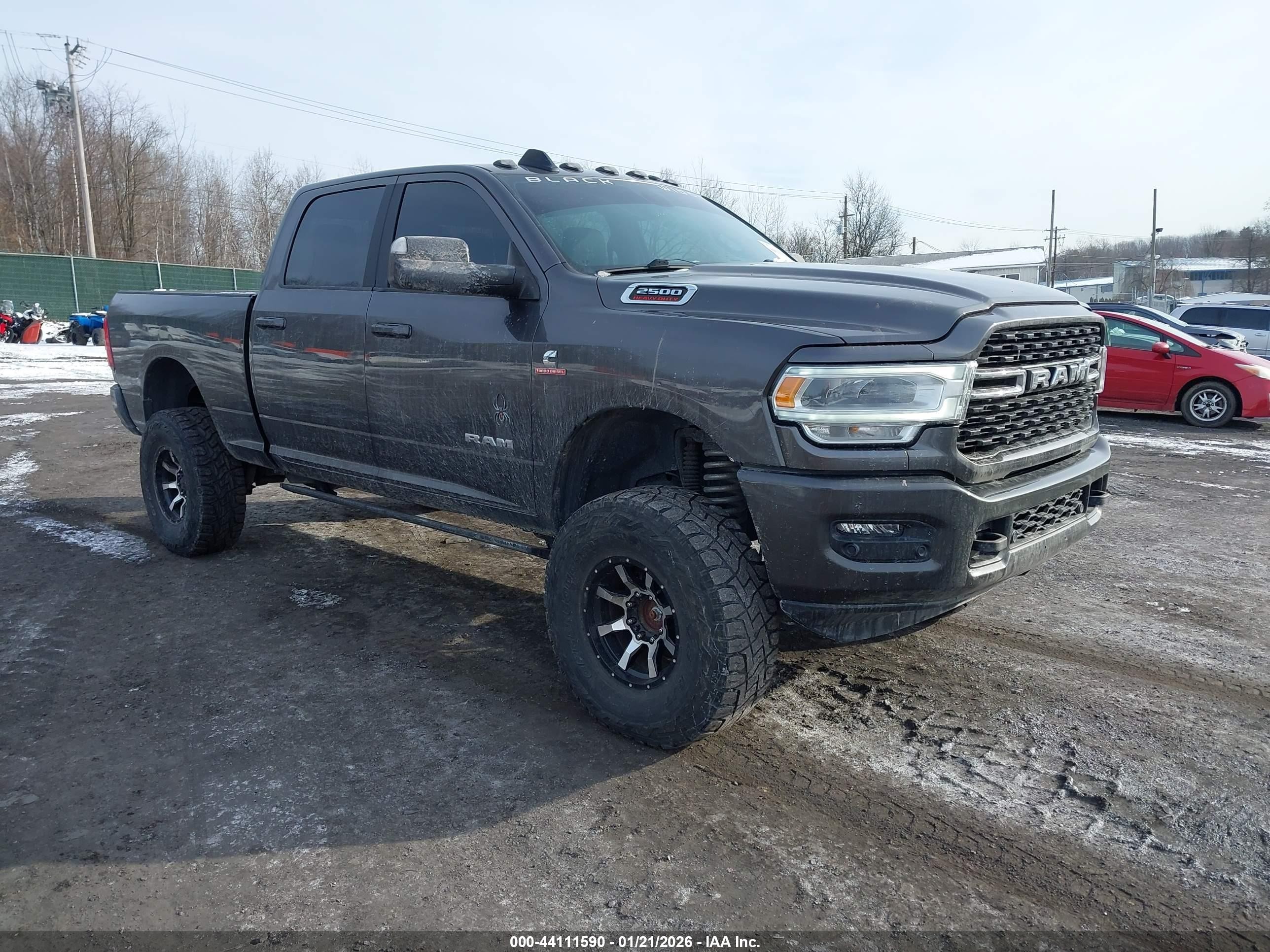 2022 Ram 2500 Big Horn, VIN 3C6UR5DL2NG325090 — Повреждение рамы