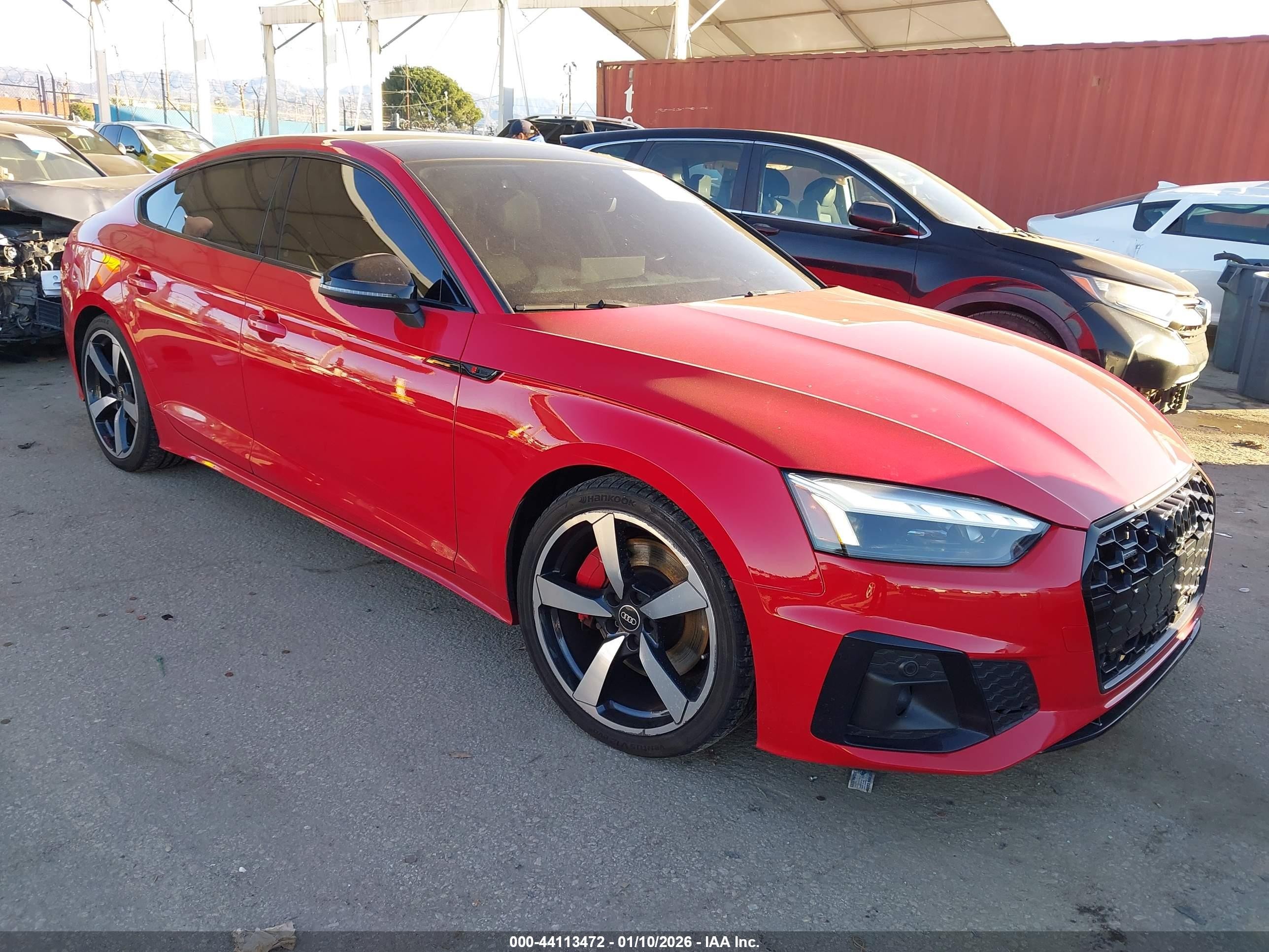2023 Audi A5 Sportback S line Premium Plus, VIN WAUFACF50PA030239 — Fresh water flood