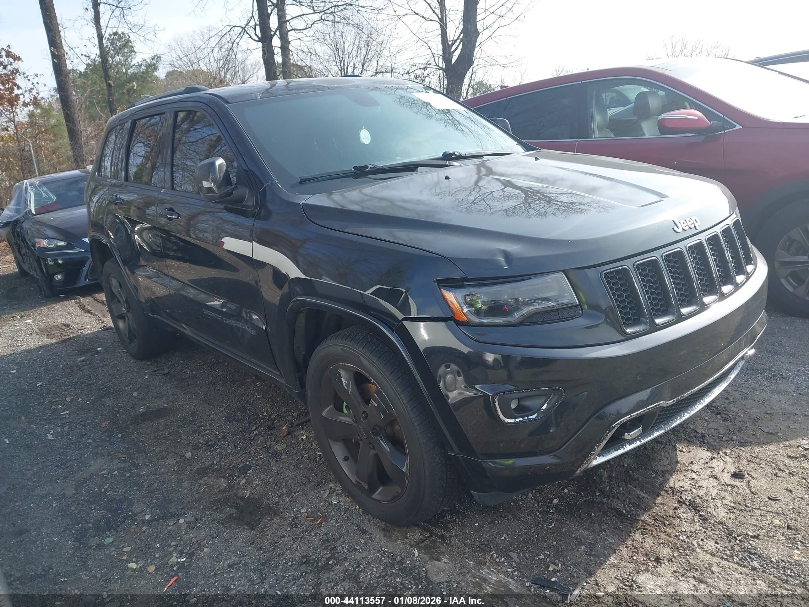 2014 Jeep Grand Cherokee Overland, VIN 1C4RJECT8EC338260 — Фото с аукциона