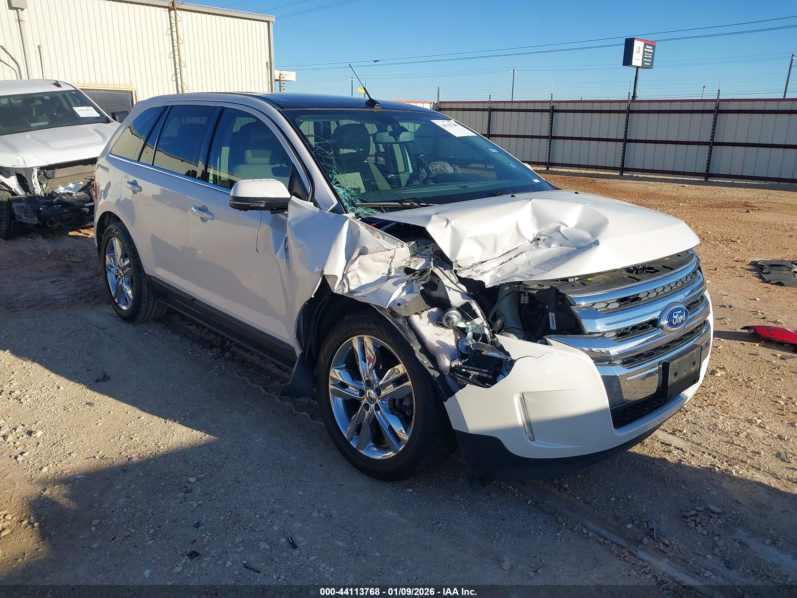 2013 Ford Edge Limited, VIN 2FMDK3K9XDBA91450 — Front end