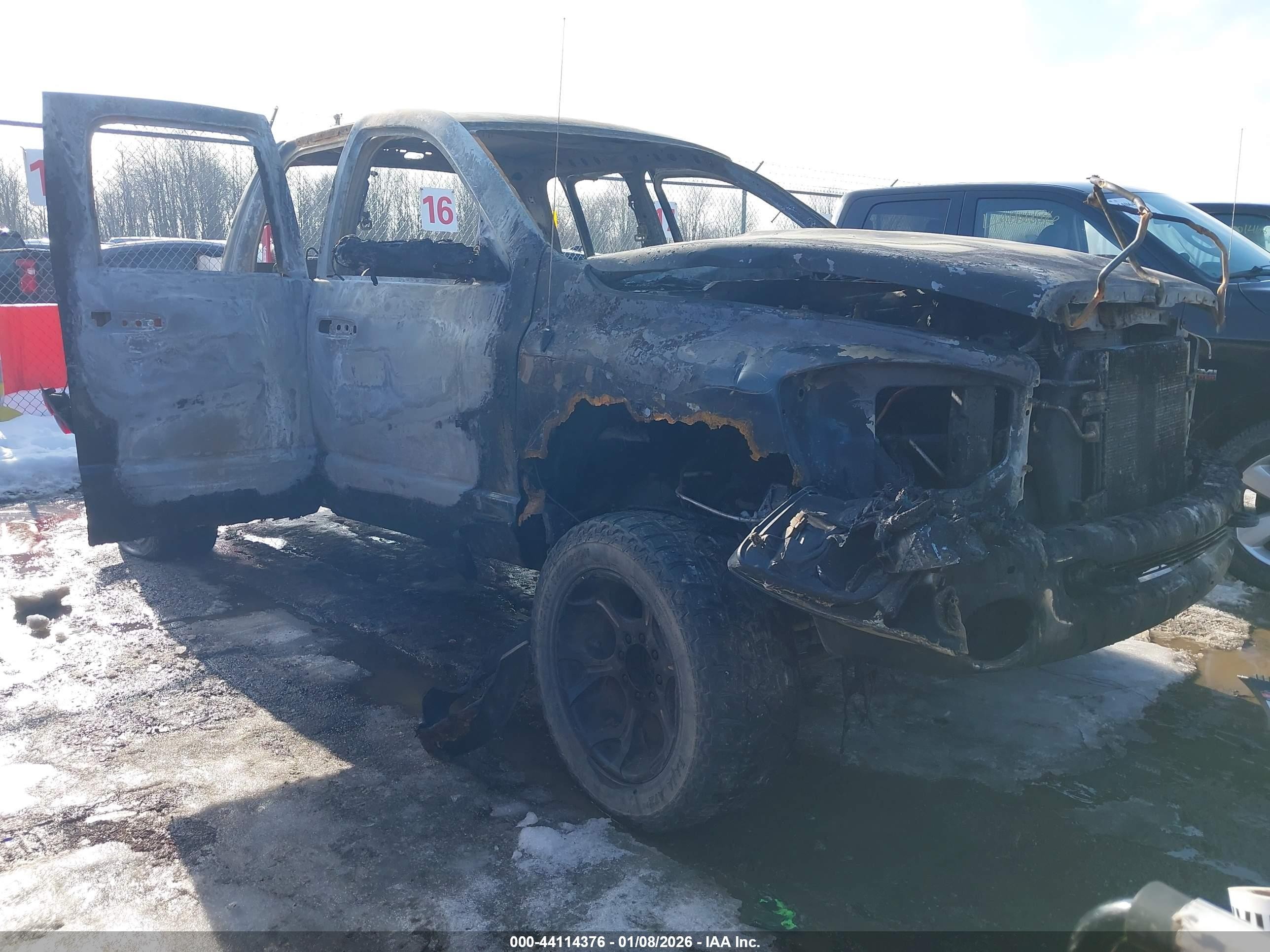 2007 Dodge RAM, VIN 3D3KS28A97G783103 — Пожар