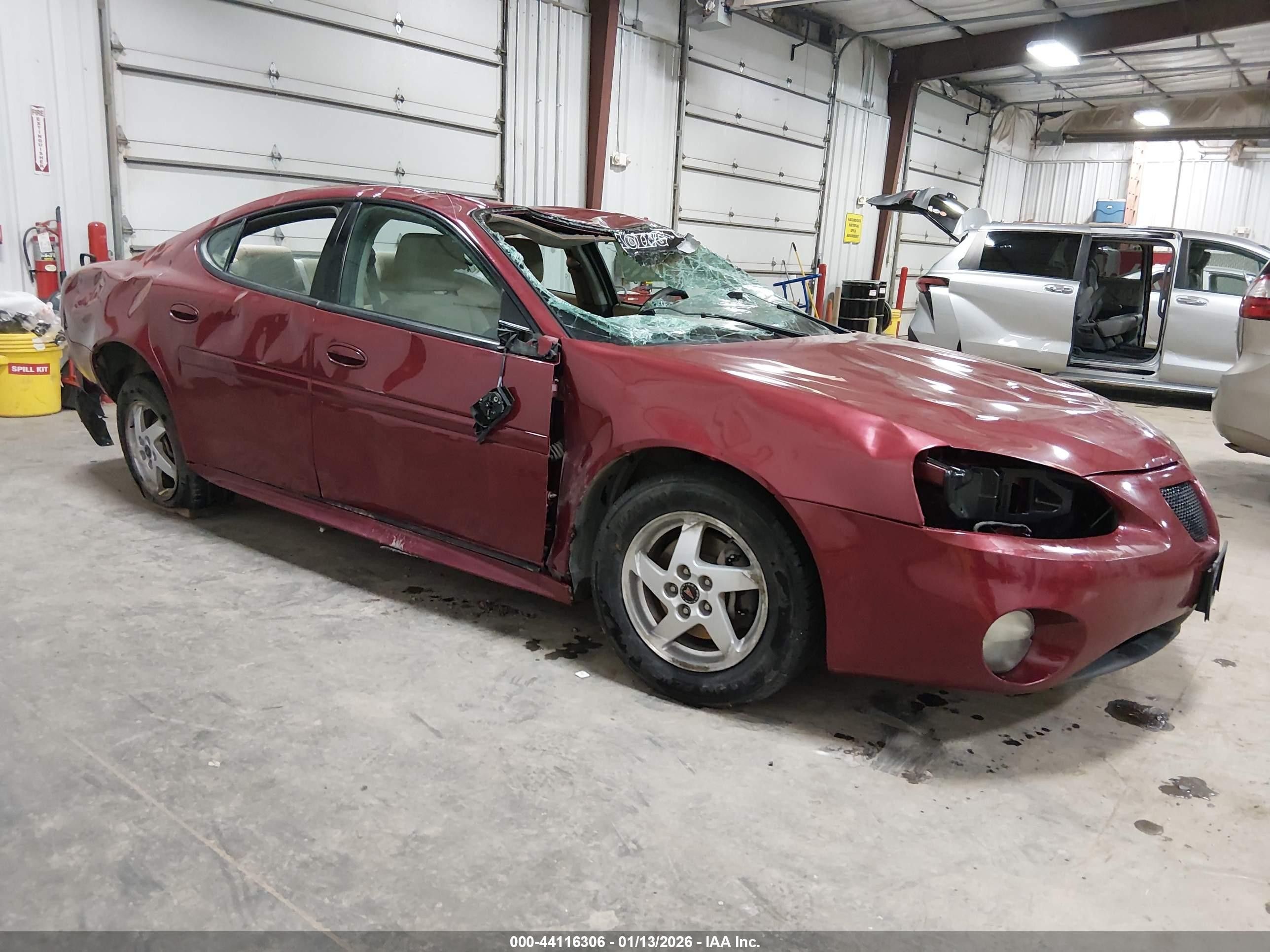 2004 Pontiac Grand Prix GT1, VIN 2G2WP522141225978 — Опрокидывание