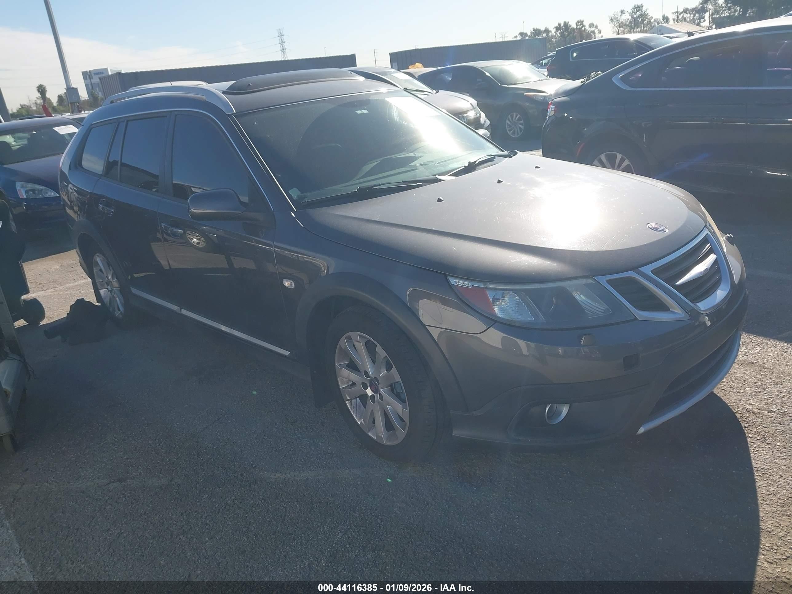 2010 Saab 9-3 9-3X, VIN YS3FD5BYXA1608773 — Зад