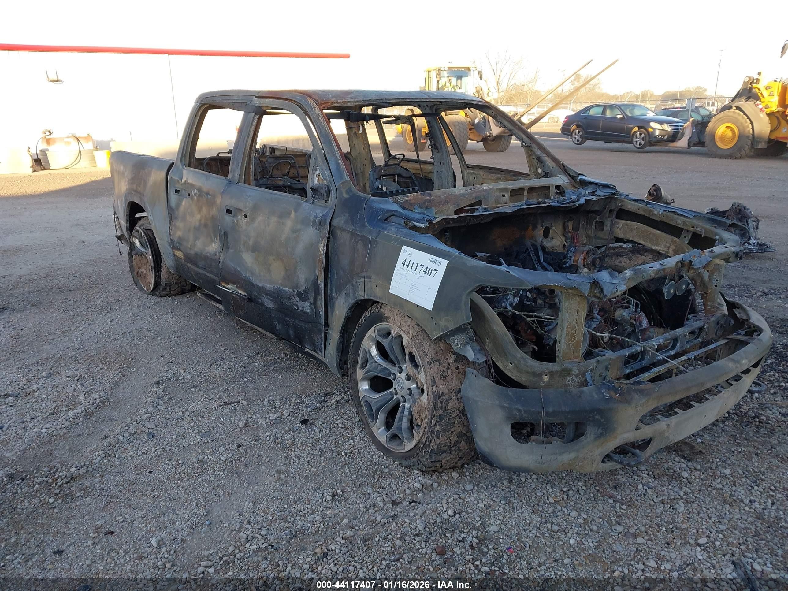 2019 Ram 1500 Limited, VIN 1C6SRFHT7KN788417 — Burn
