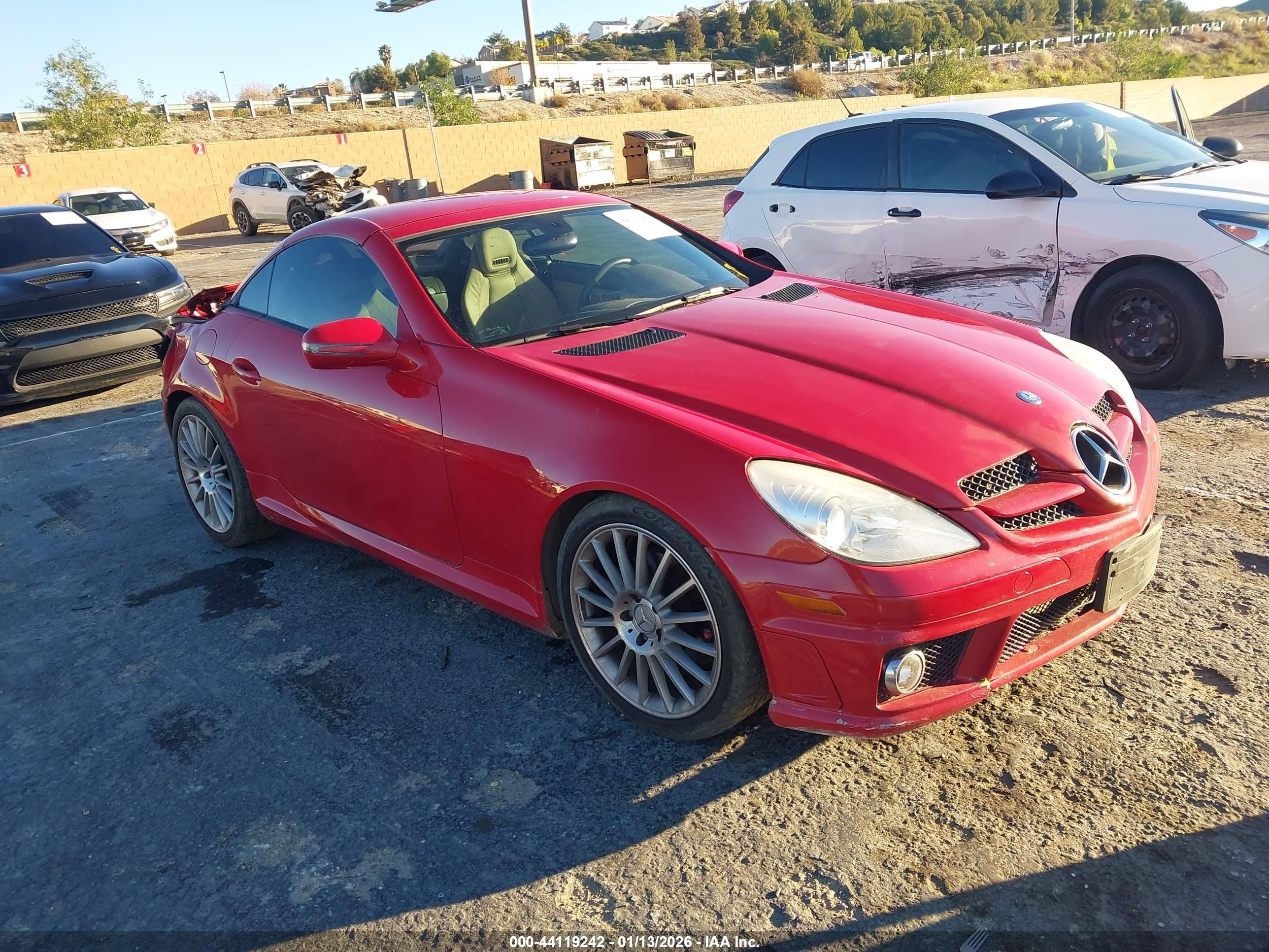 2009 Mercedes-Benz SLK 280, VIN WDBWK54F09F215161 — Rear end
