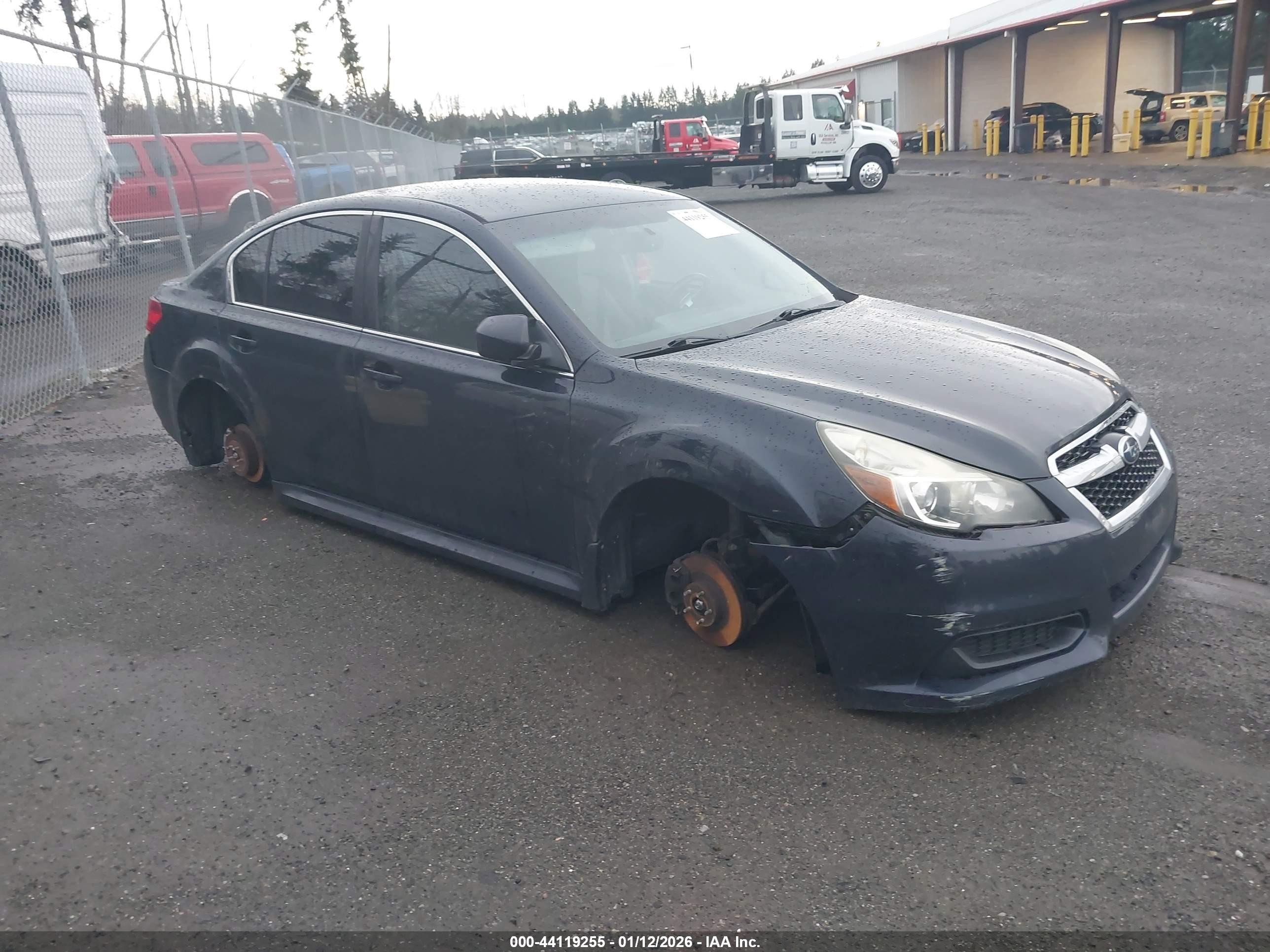 2013 Subaru Legacy Premium, VIN 4S3BMCC61D3036301 — Vandalism