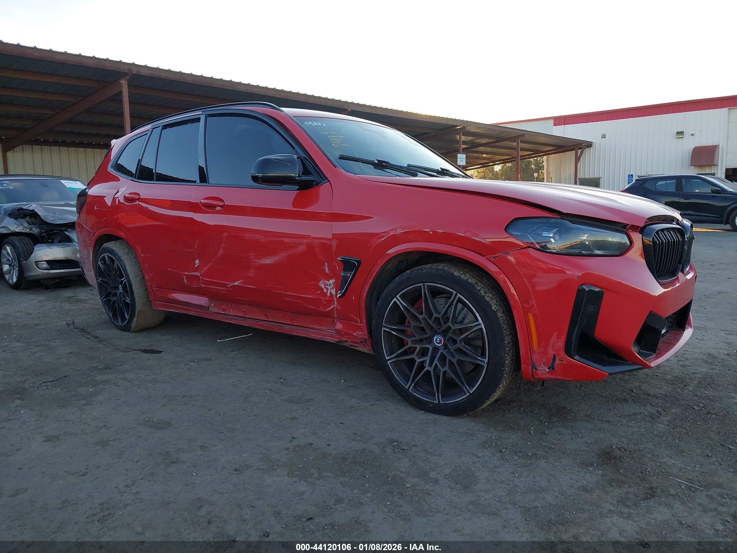 2023 BMW X3 M, VIN 5YM13EC05P9R81301 — Rear end